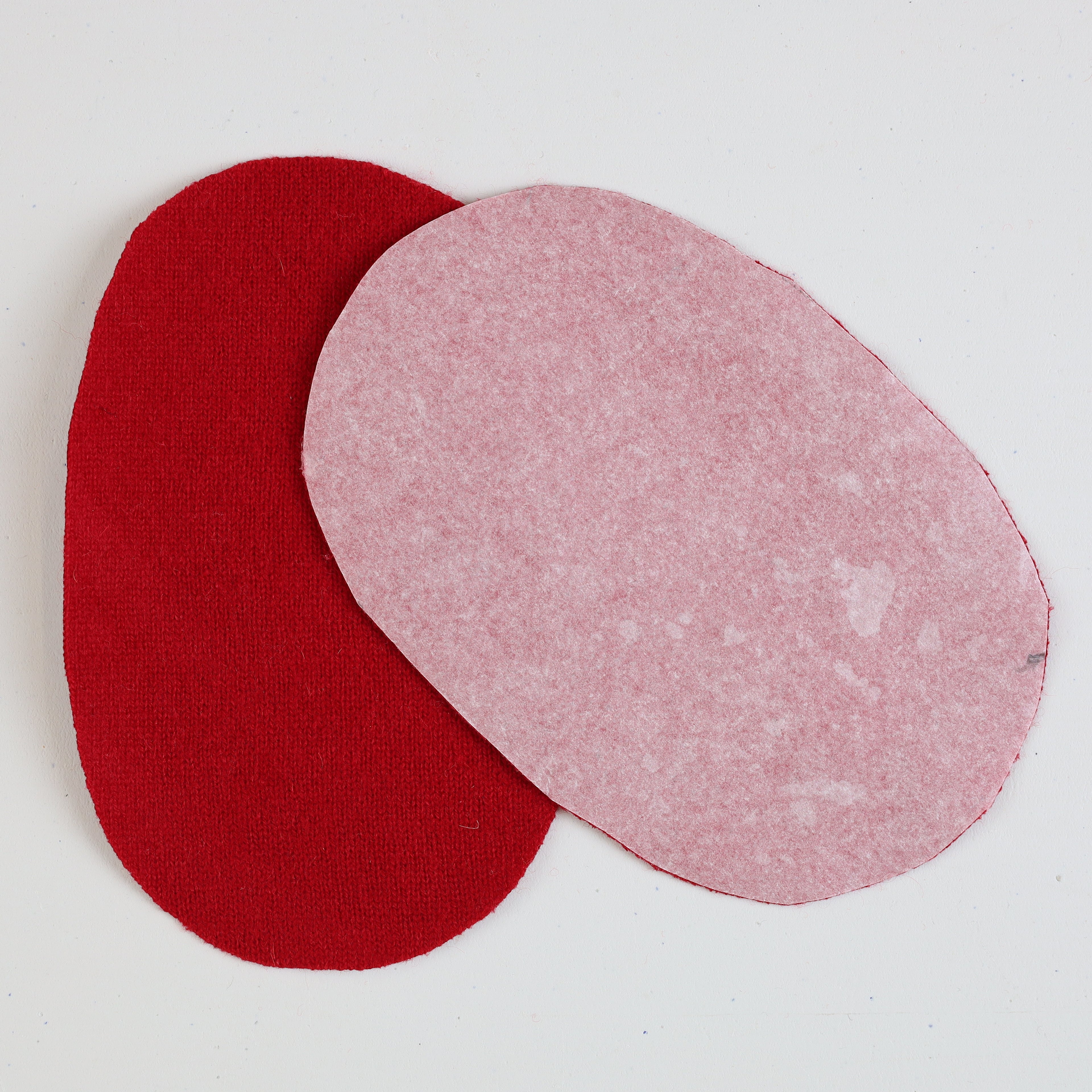 Red Elbow Patches for Machine Use - Large