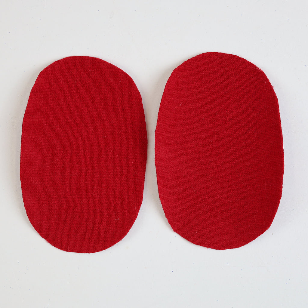 Red Elbow Patches for Machine Use - Large