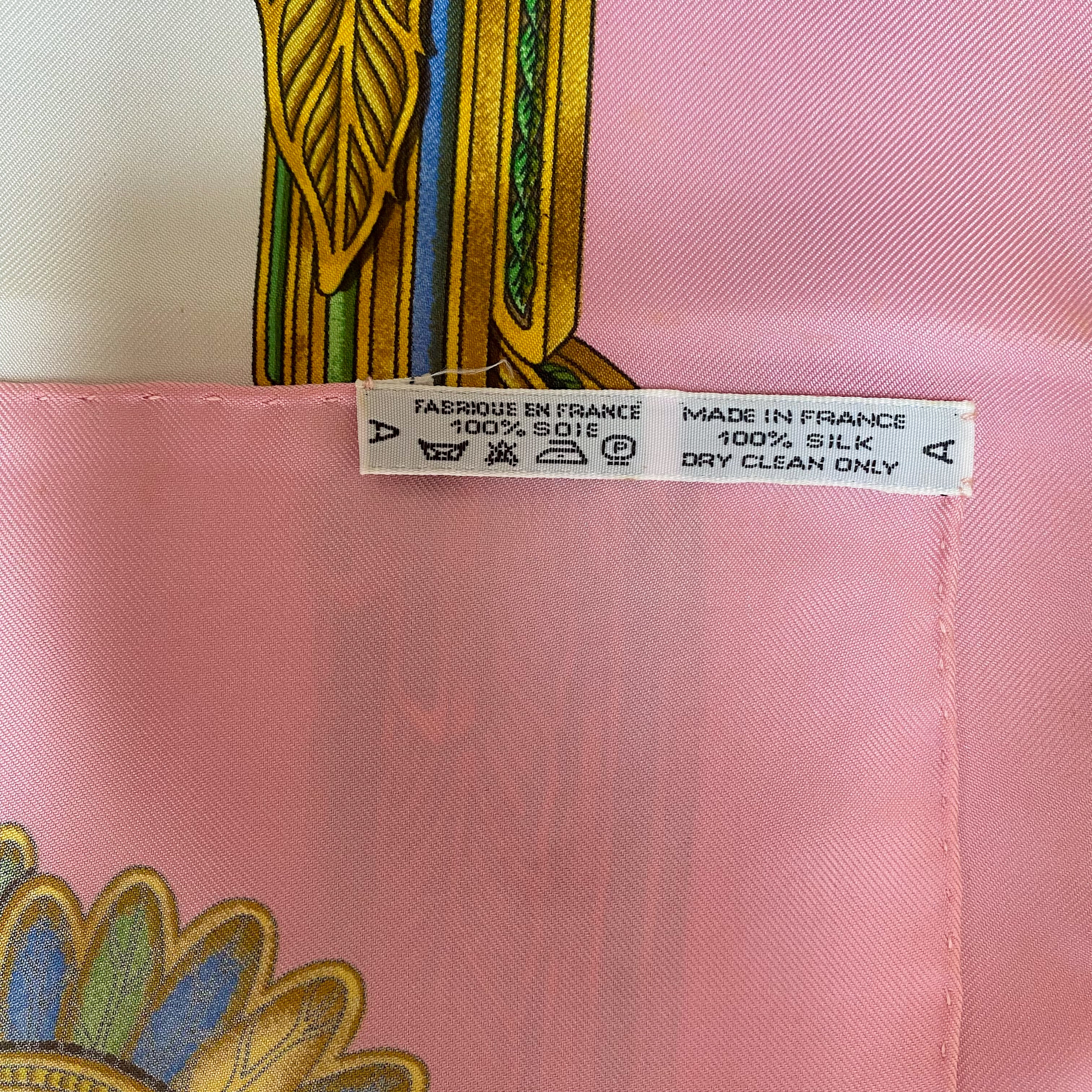 Boxed Hermès Les Parures Du Vent Silk Scarf