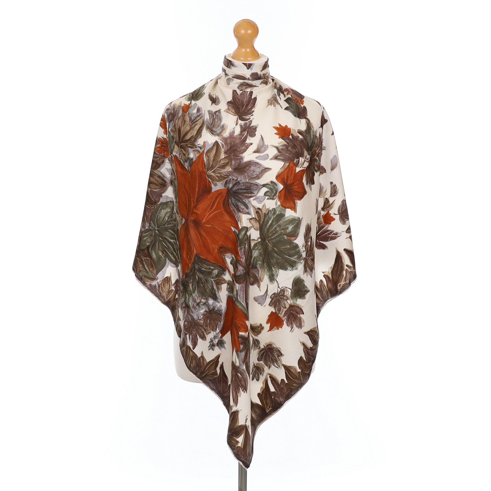 1960’s Autumnal Vintage Silk Scarf