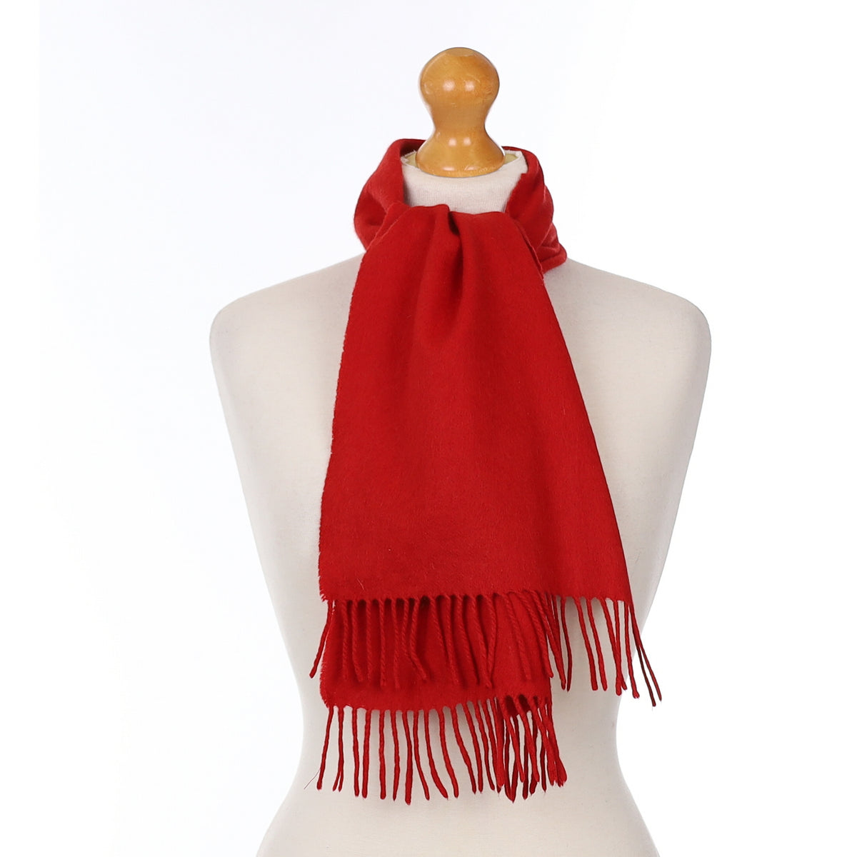 Spanish Red Cashmere Woven Scarf