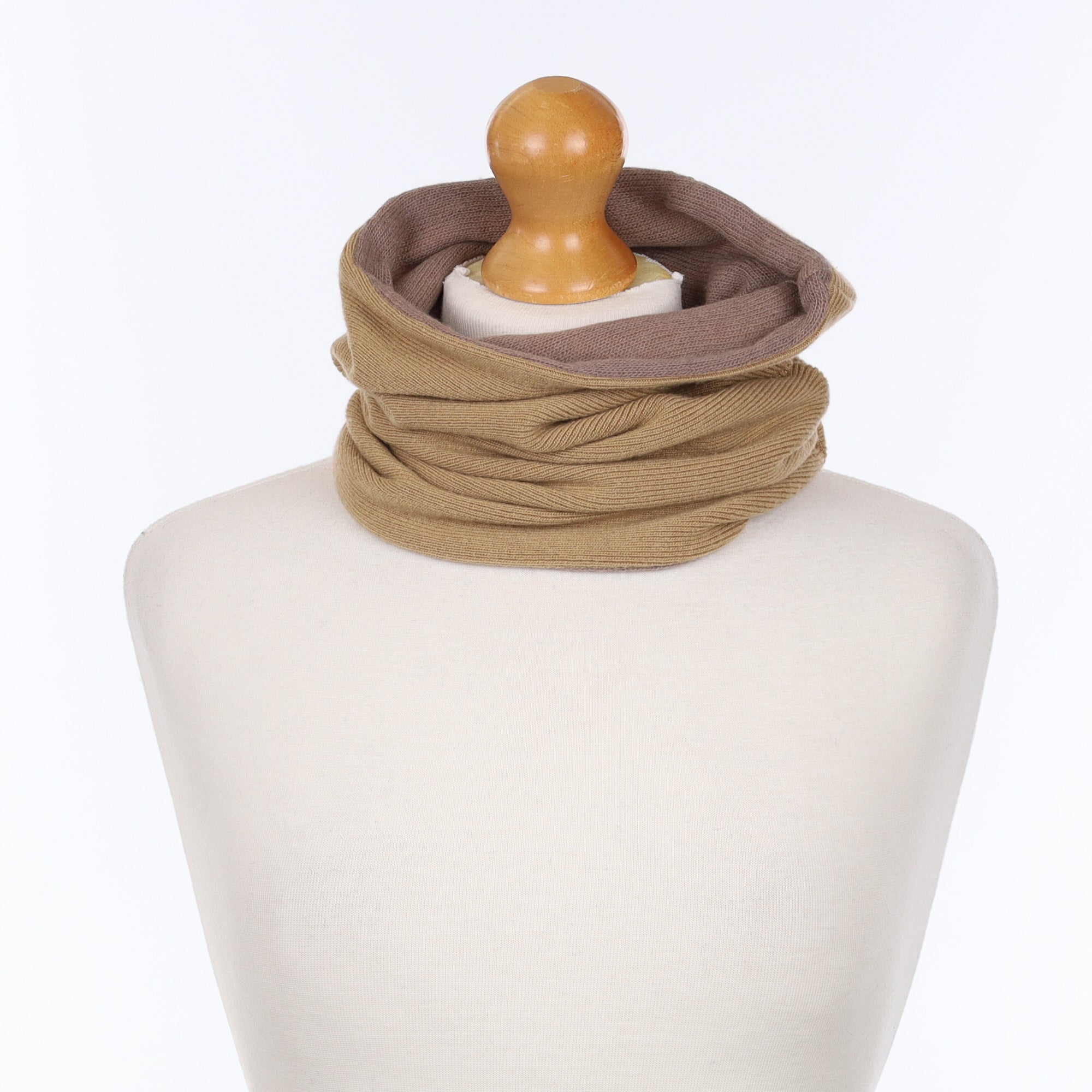 Caramel and Mocha Luxury Double Layered Snood