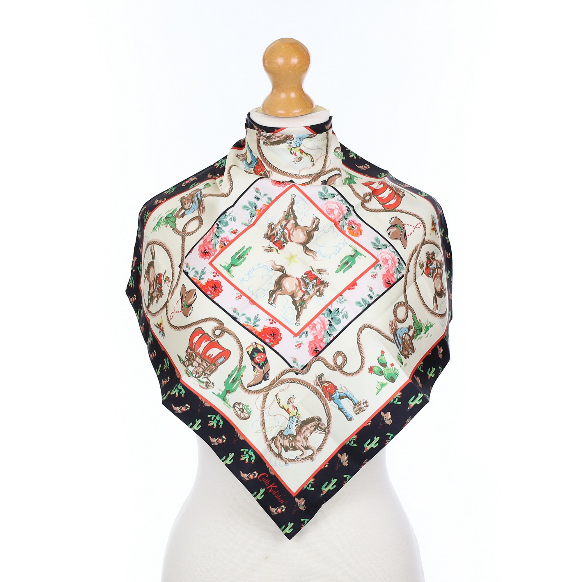Cath Kidston Cowboy Silk Scarf