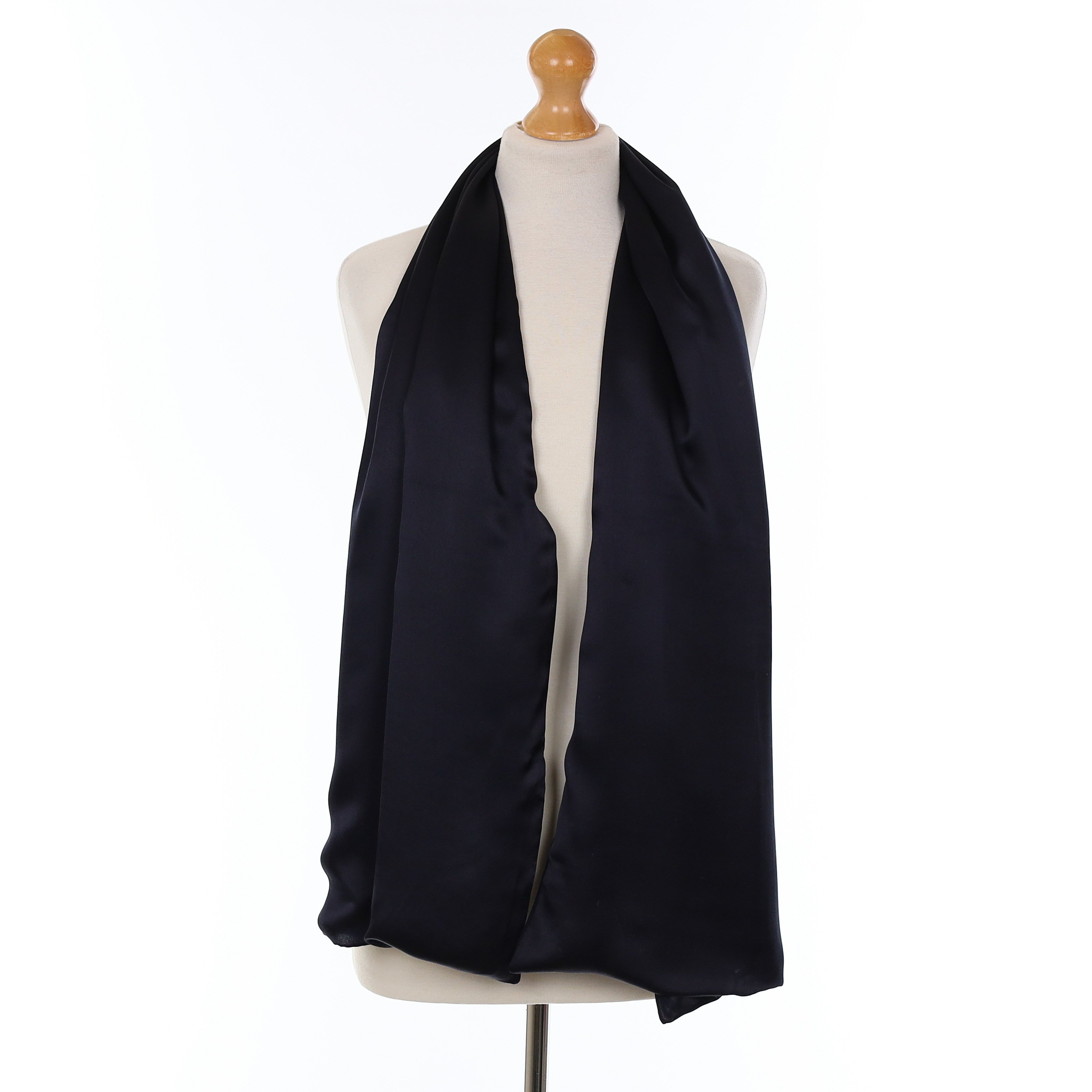 Jaeger Black Silk Scarf