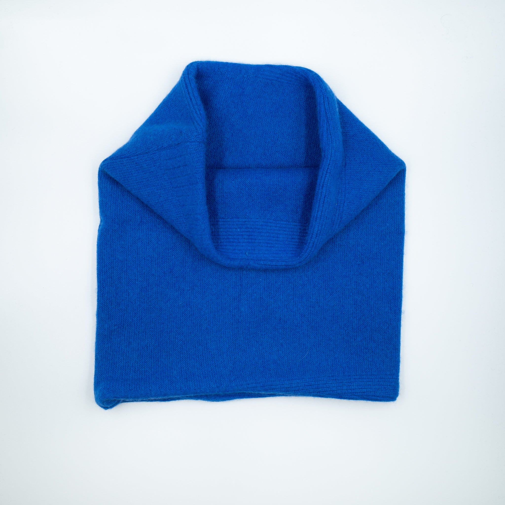 Lapis Blue Cable Luxury Double Layered Snood