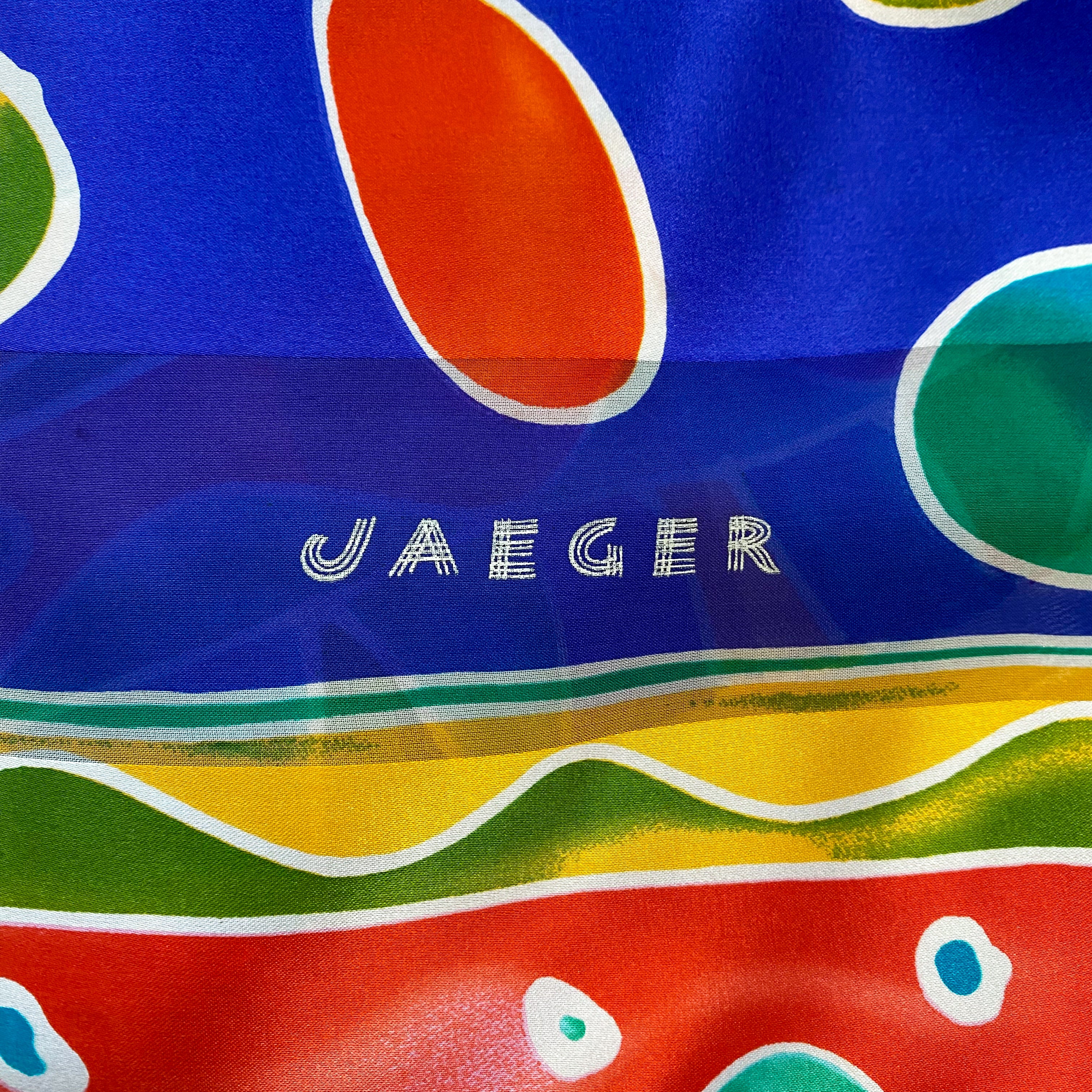 Jaeger Multicoloured Silk Scarf