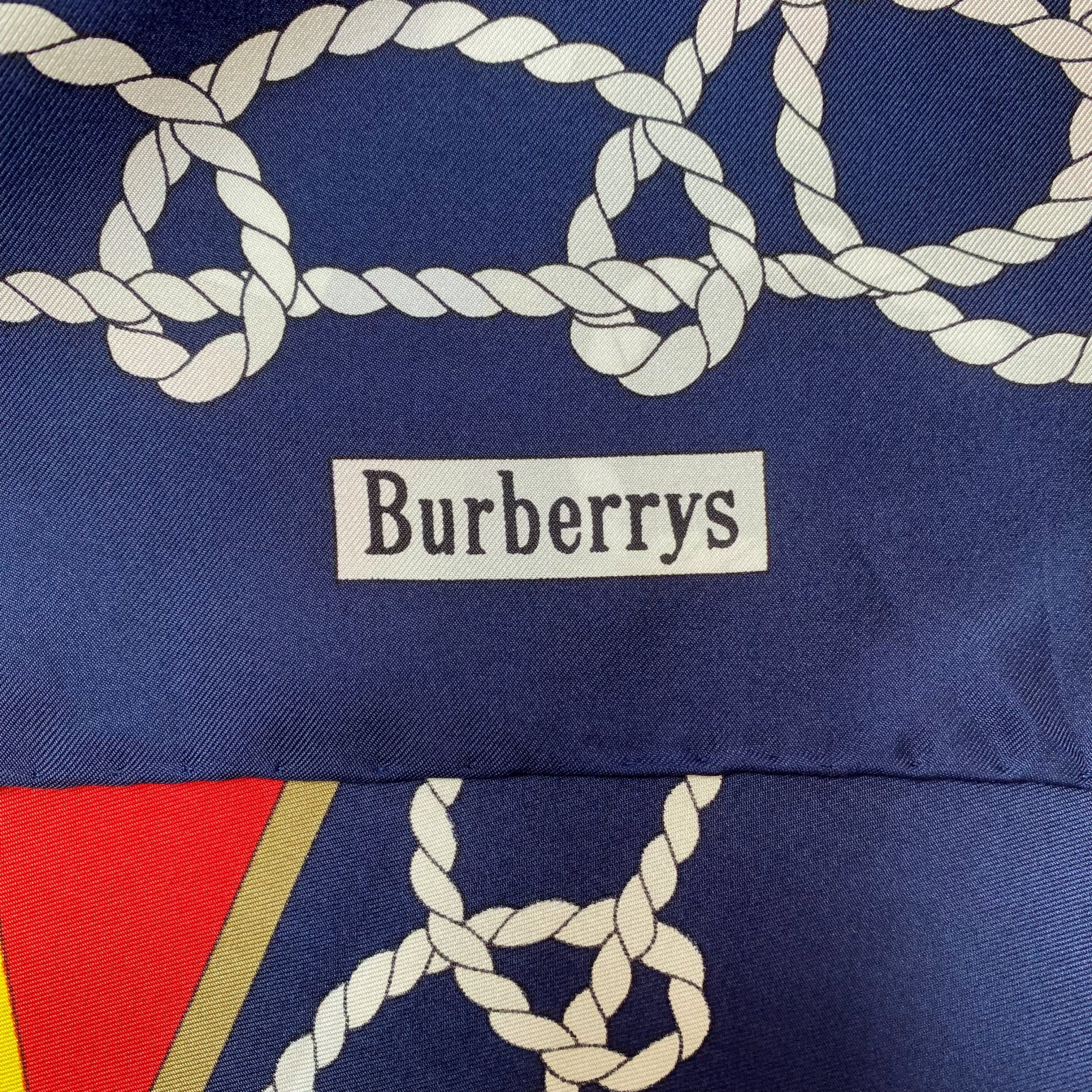 Brand New Burberrys Vintage Silk Scarf