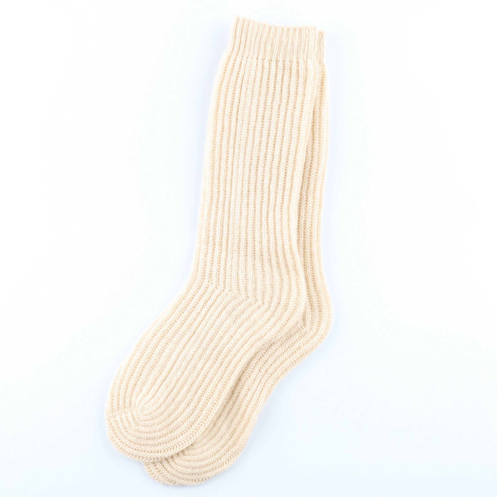 Brand New Scottish Beige Luxury Cashmere Bed Socks