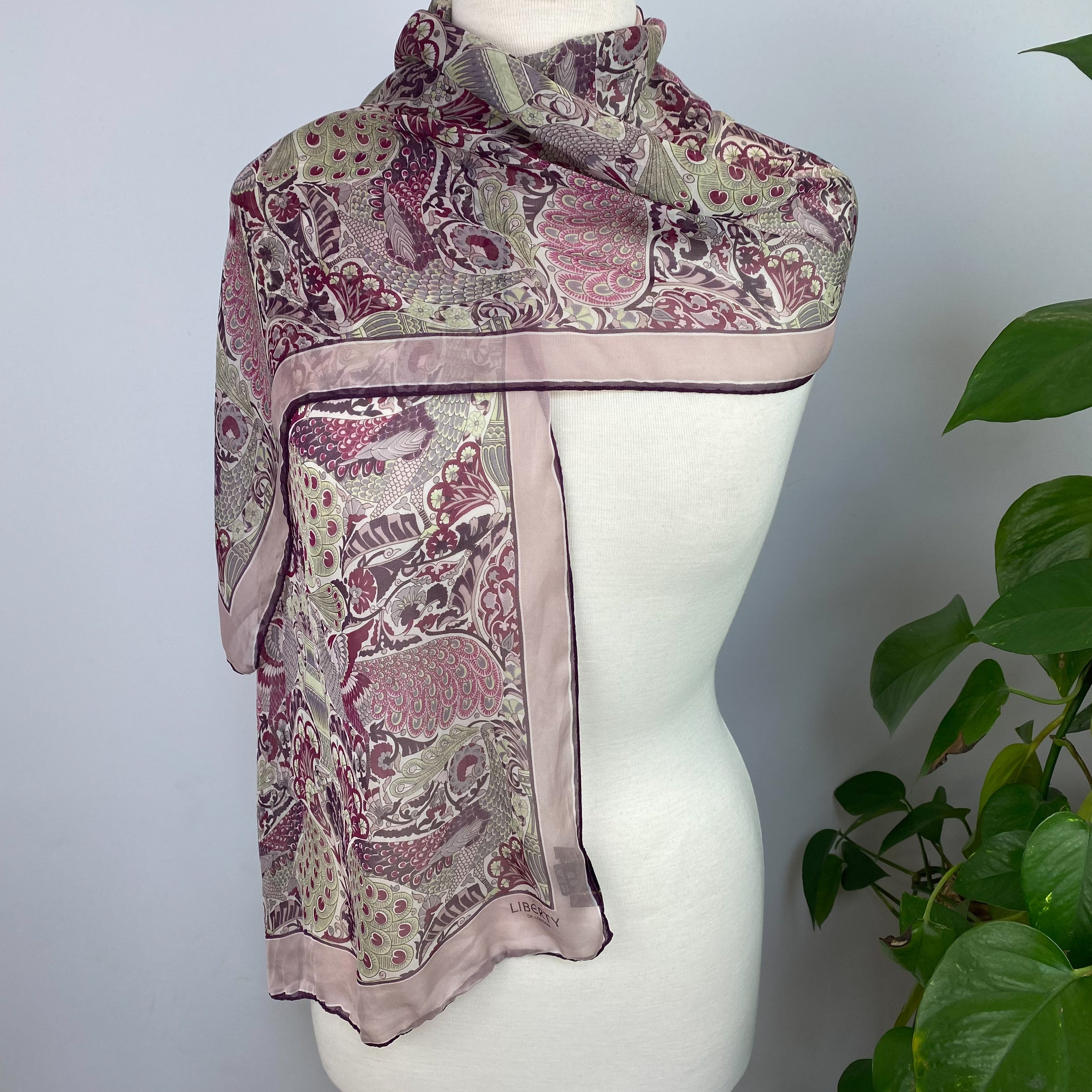 Liberty Paisley Long Silk Scarf