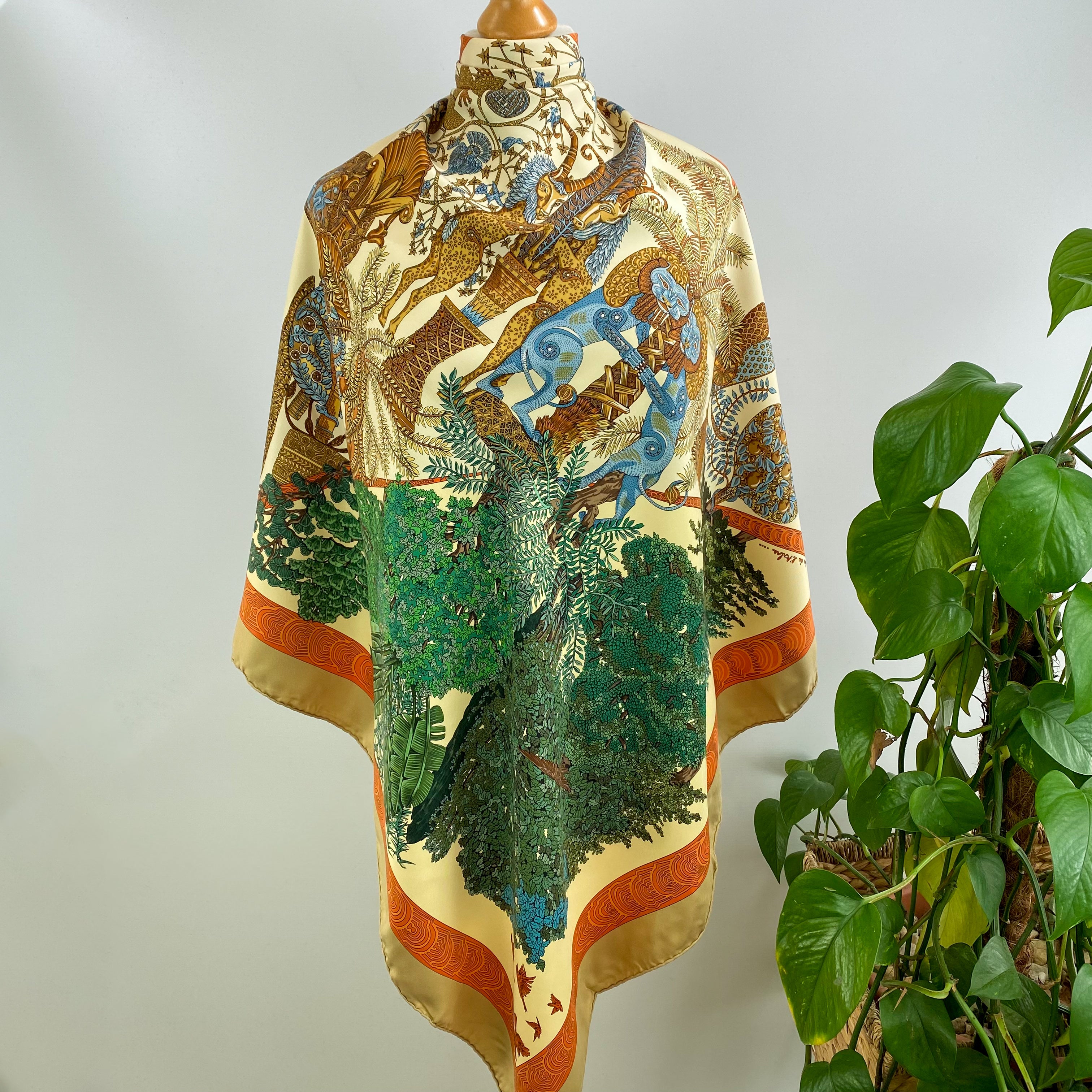 Hermès Les Legendes de L’arbre Silk Scarf