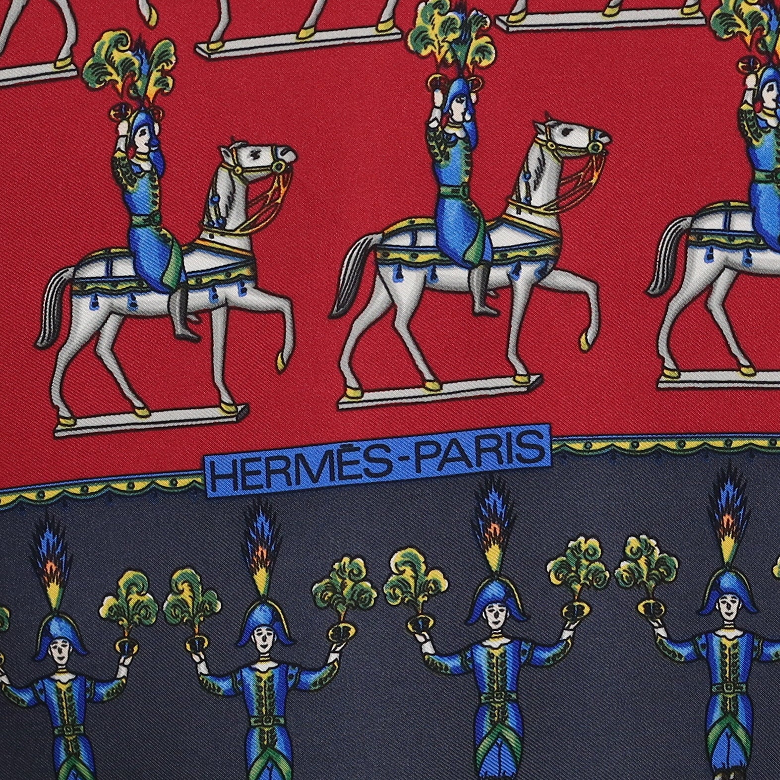 Hermès Les Artificiers Silk Scarf