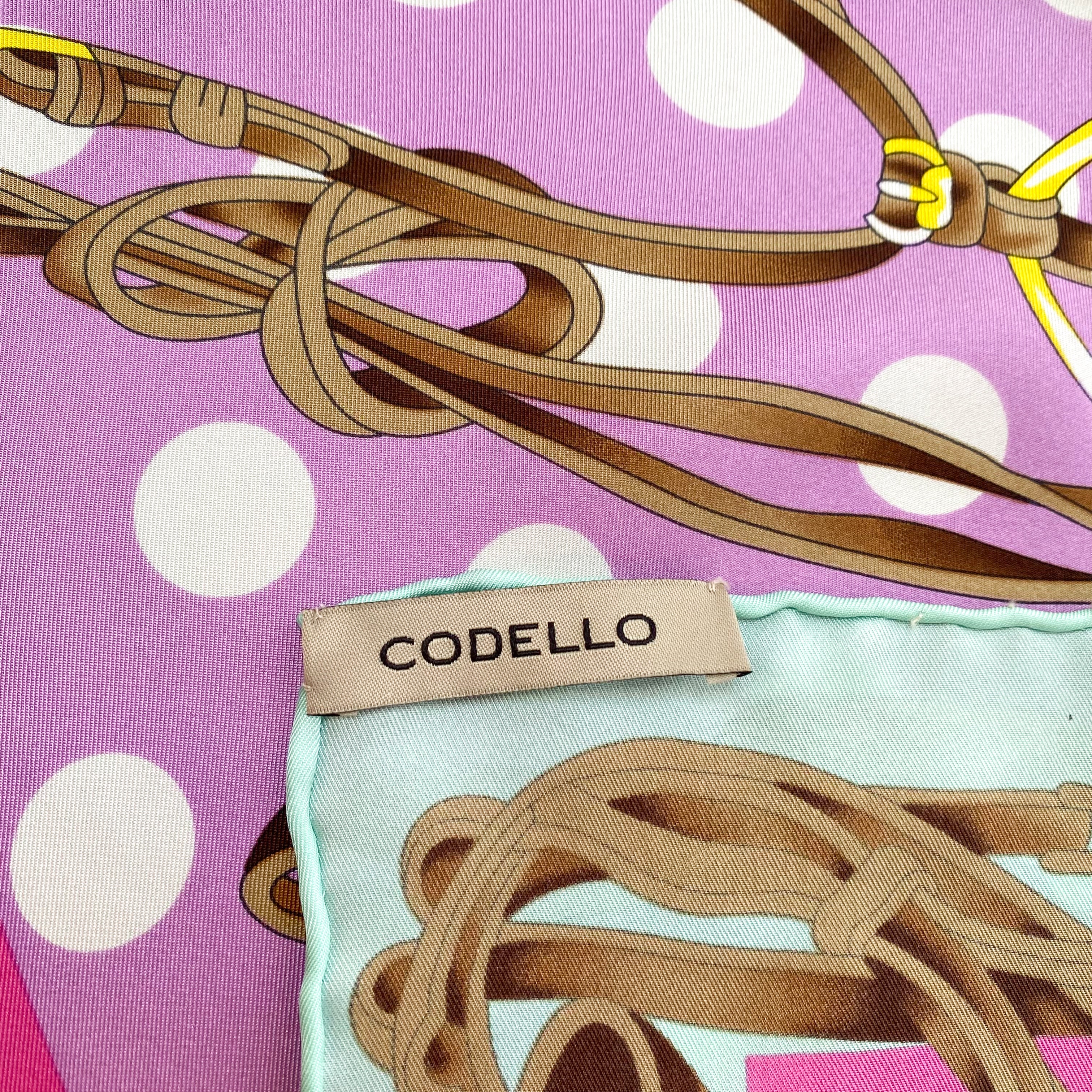 Codello Colourful Equestrian Silk Scarf