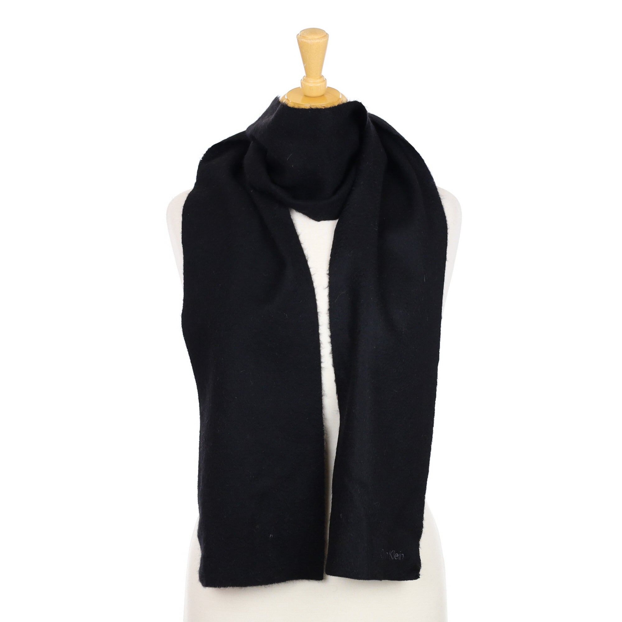 Black Calvin Klein Cashmere Woven Scarf