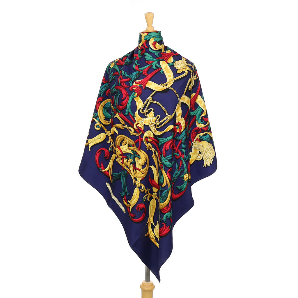 Hermès Le Mors a la Conétable Silk Scarf