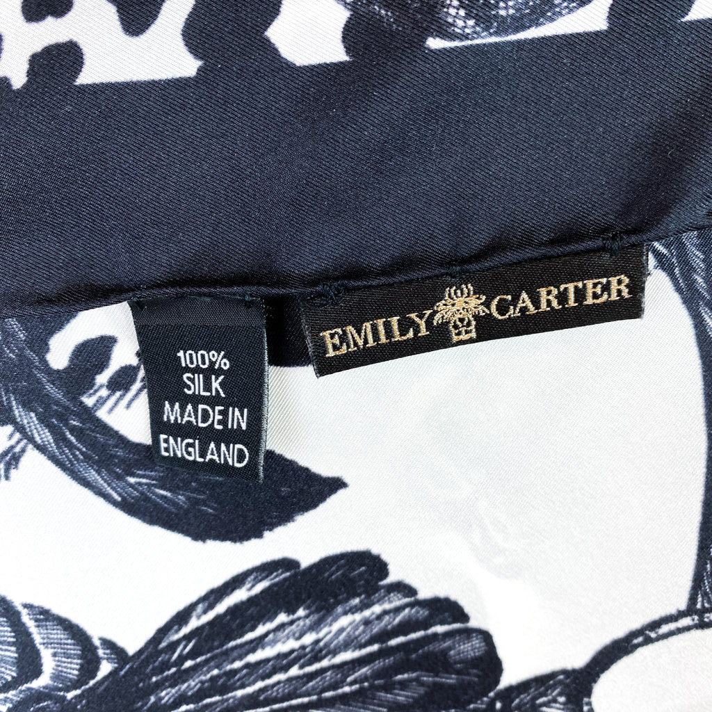 Brand New Emily Carter Designer Silk Scarf