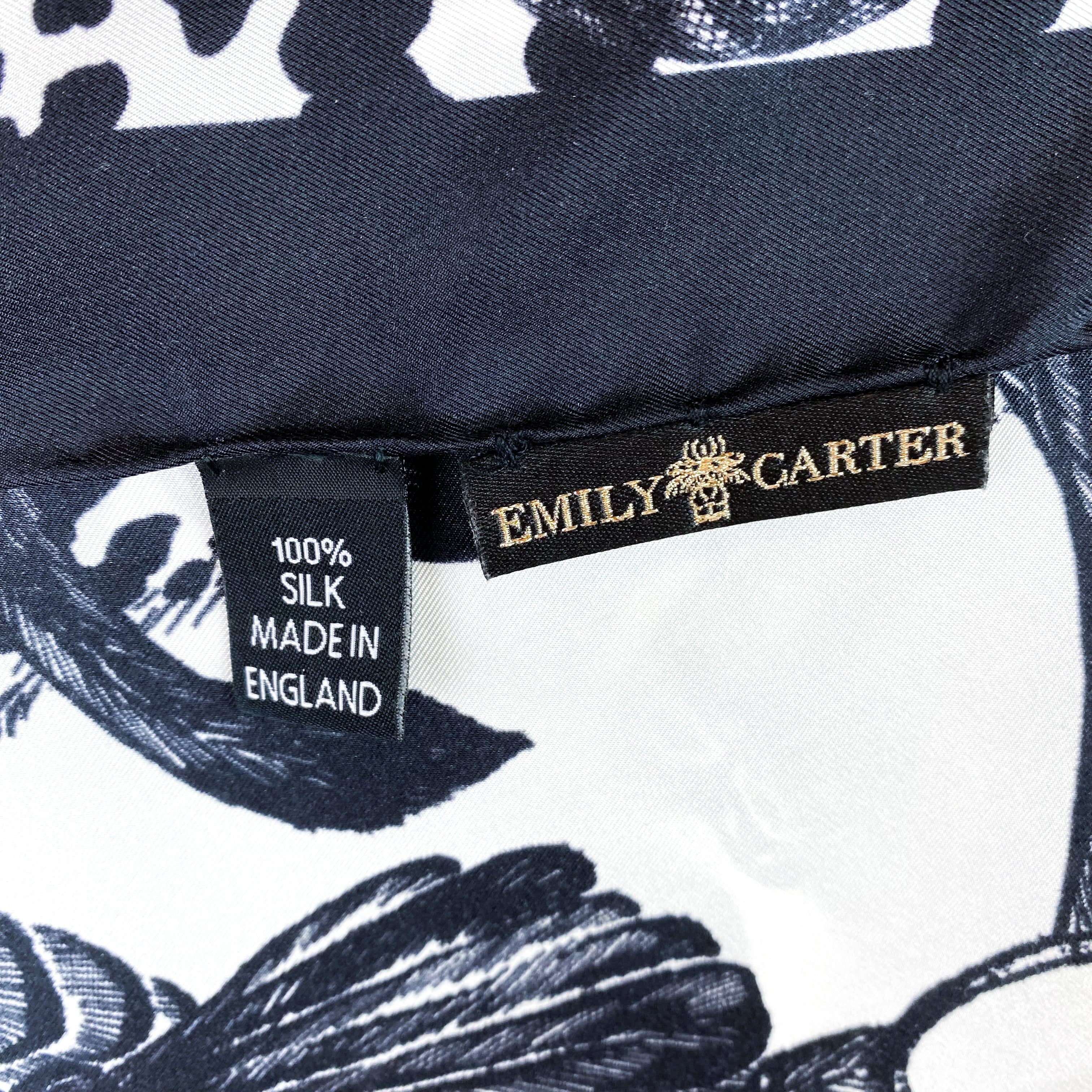 Brand New Emily Carter Designer Silk Scarf