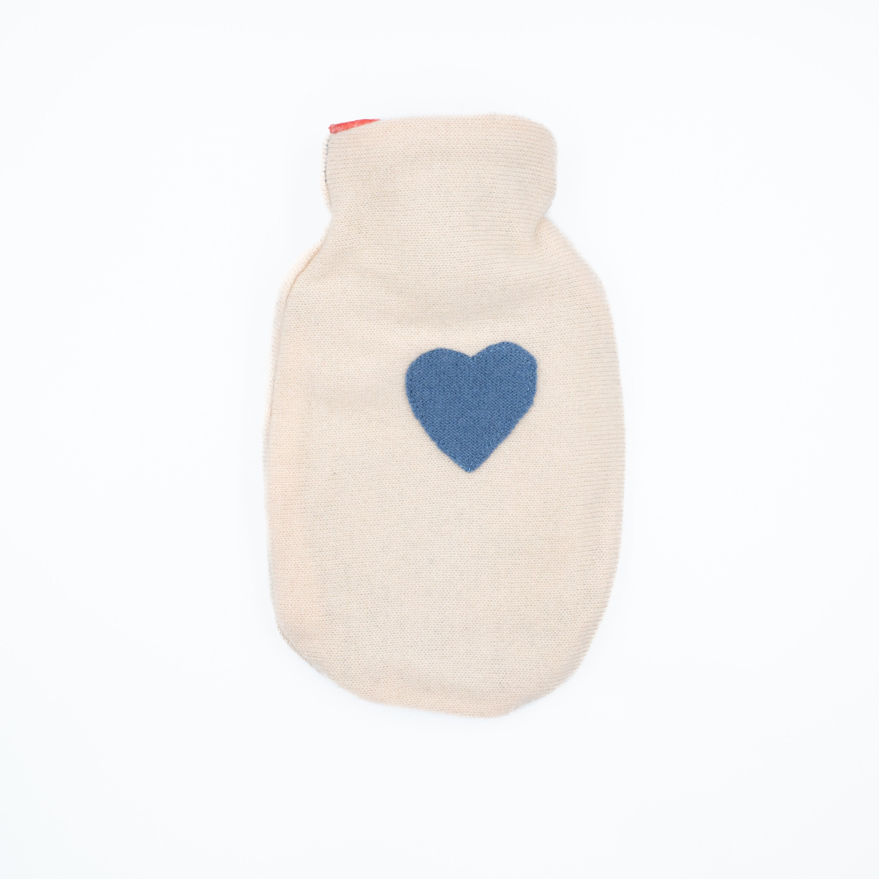 Palest Peach Pink Cashmere Small Hot Water Bottle