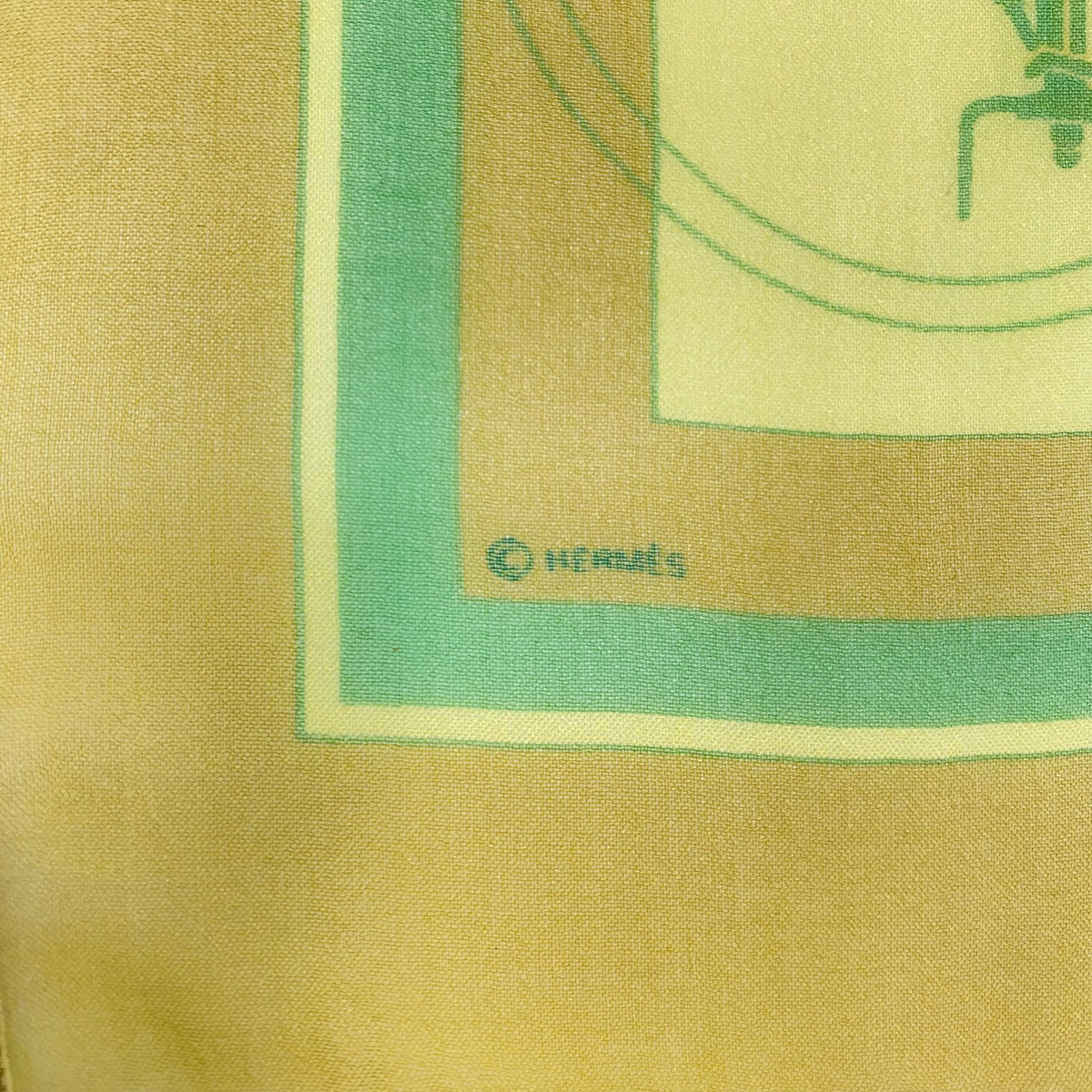Hermès Ex-Libris Mousseline 42 Silk Scarf