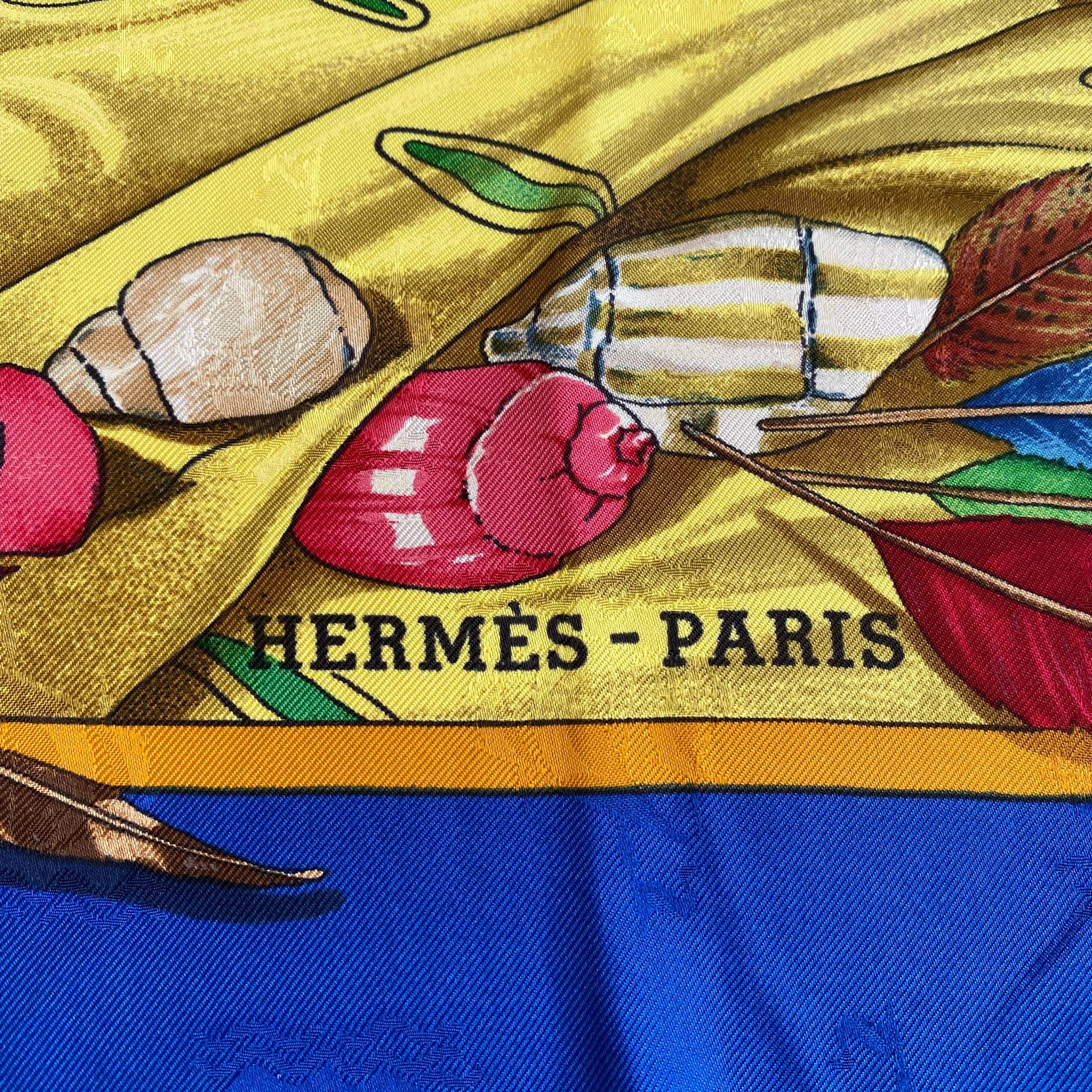 Hermès Christophe Colomb Découvre L’Amérique Silk Scarf Quite Rare
