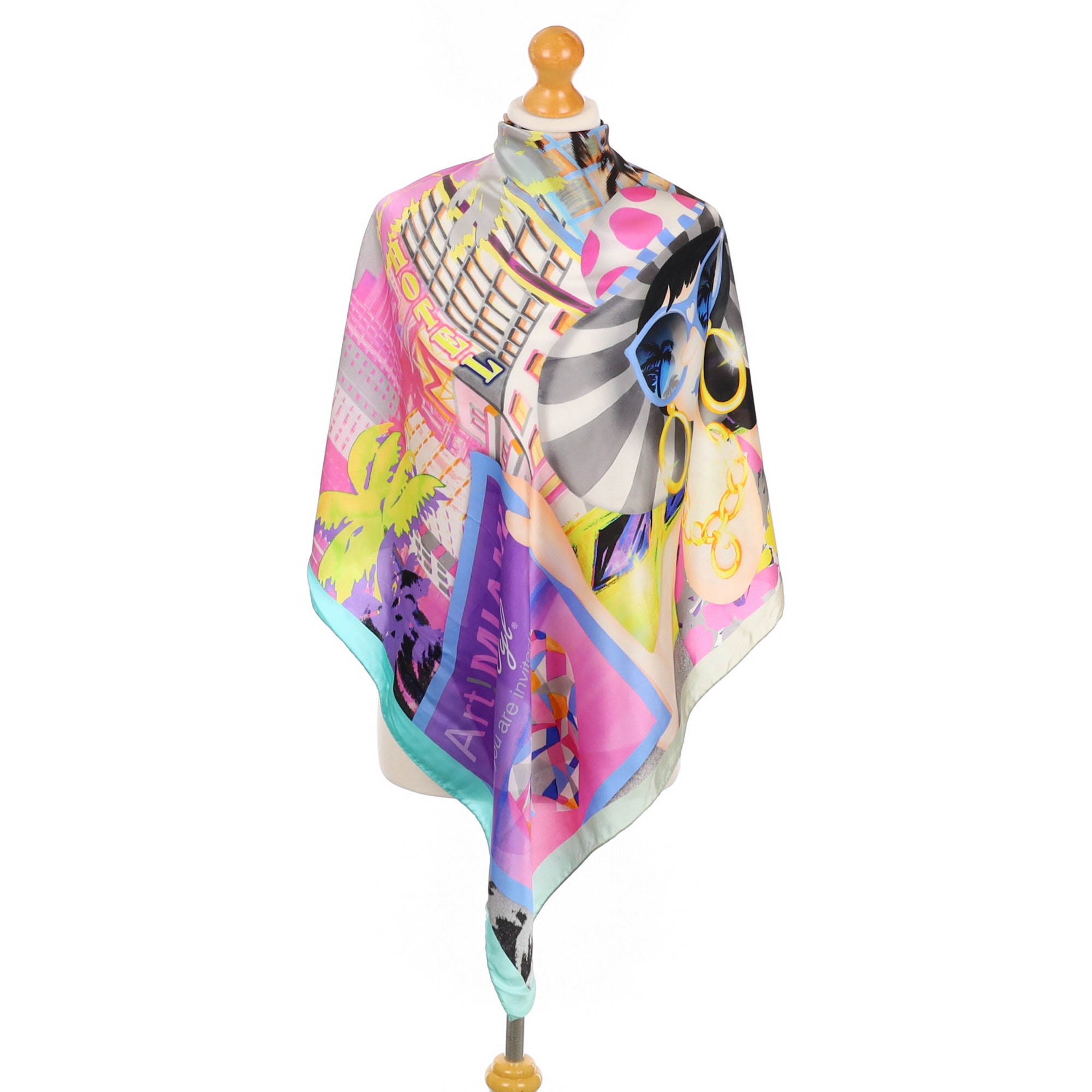 Moschino Olive Oyl Silk Scarf