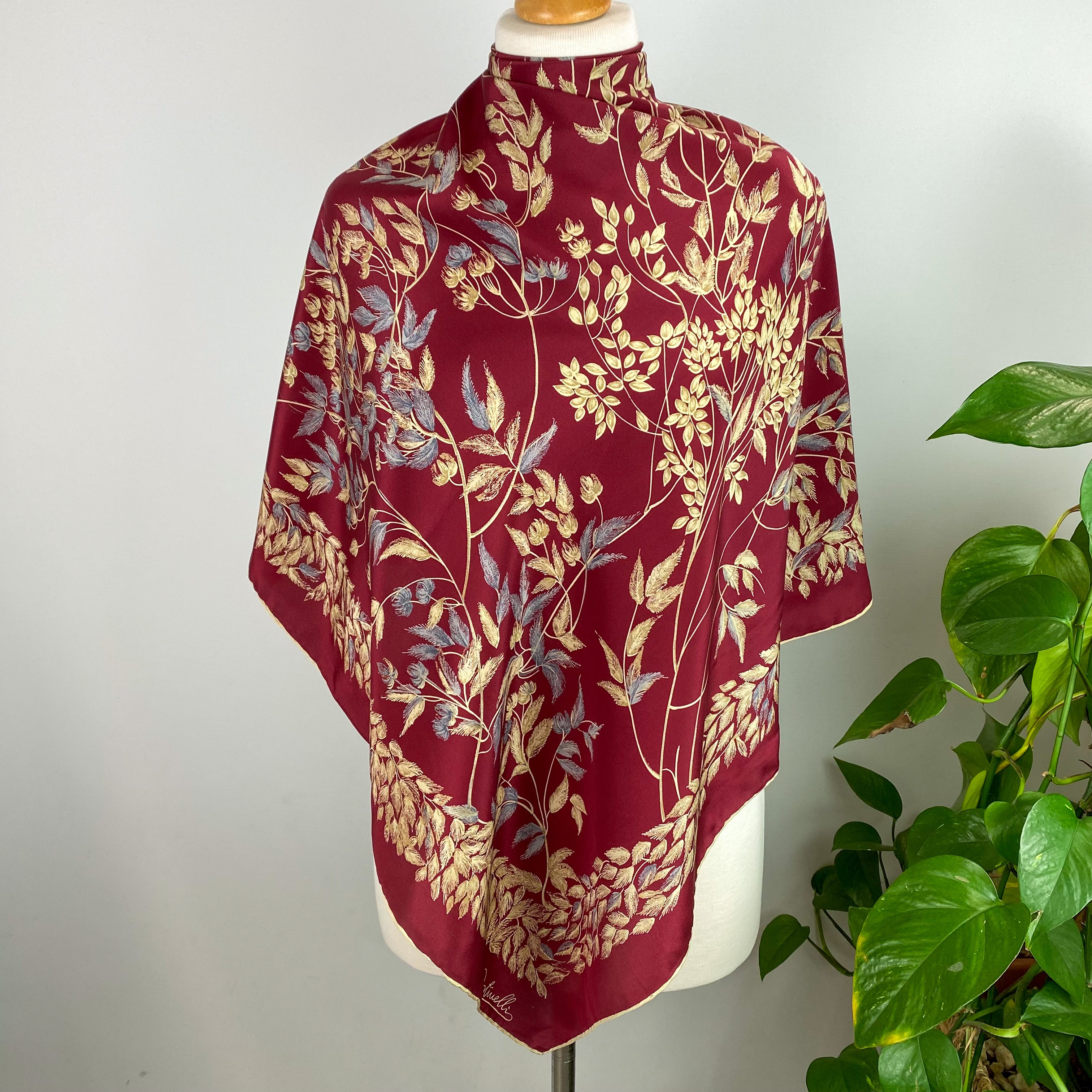 1970’s Ostinelli Vintage Silk Scarf