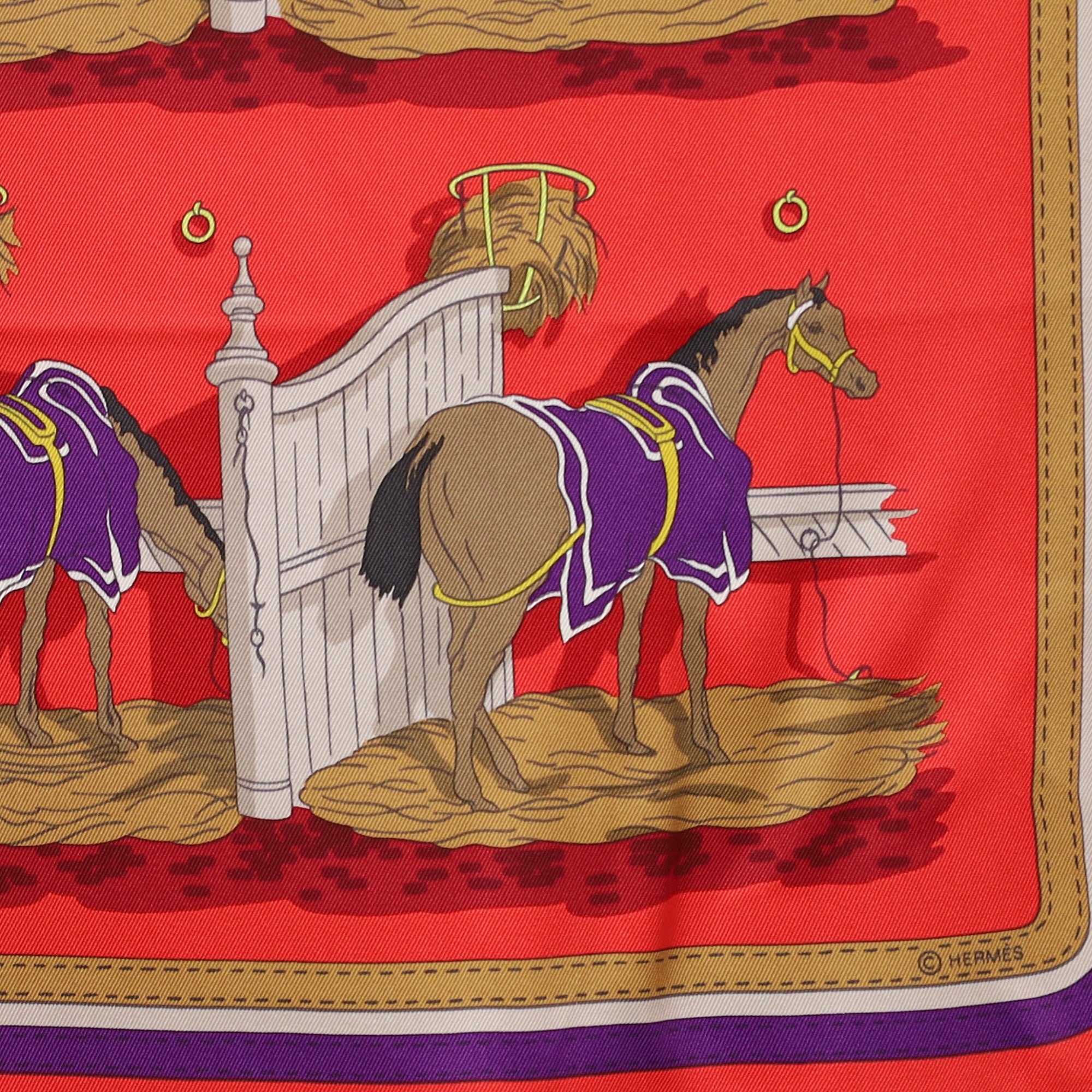 Hermès Ecuries Silk Scarf