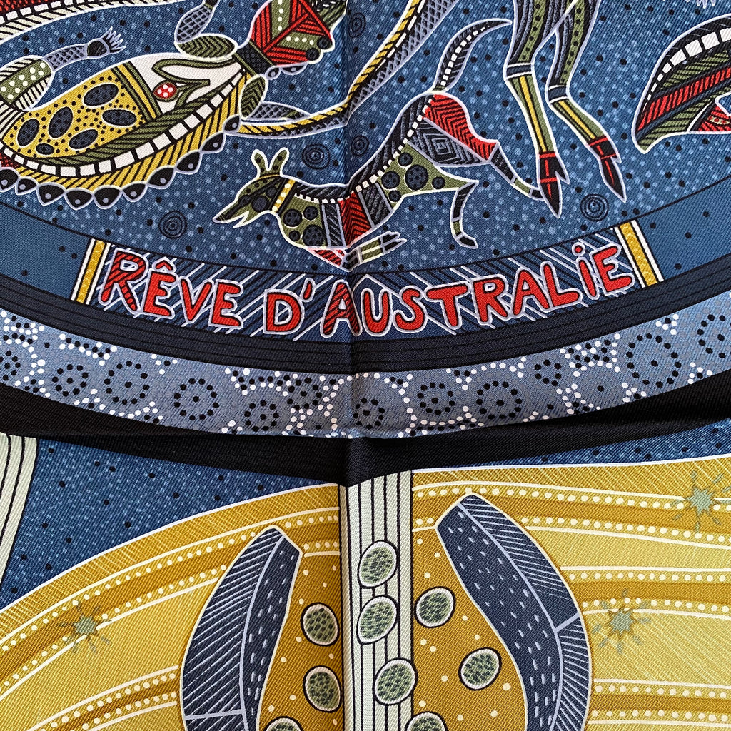 Brand New Boxed Hermès Rêve D’Australie Silk Scarf Quite Rare