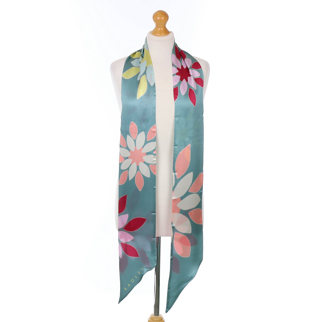 Brand New Radley Floral Silk Scarf