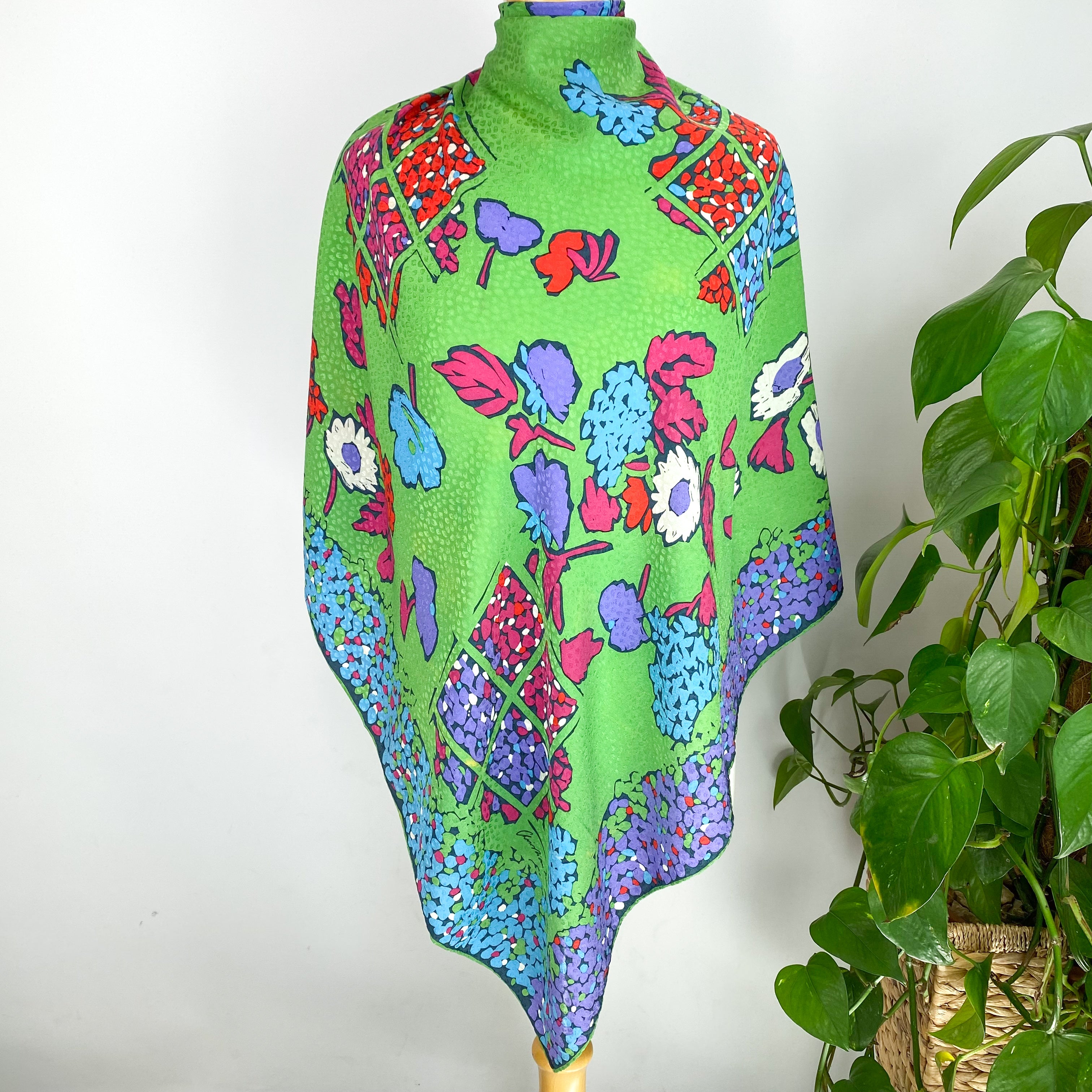 Christian Fischbacher Floral Silk Scarf