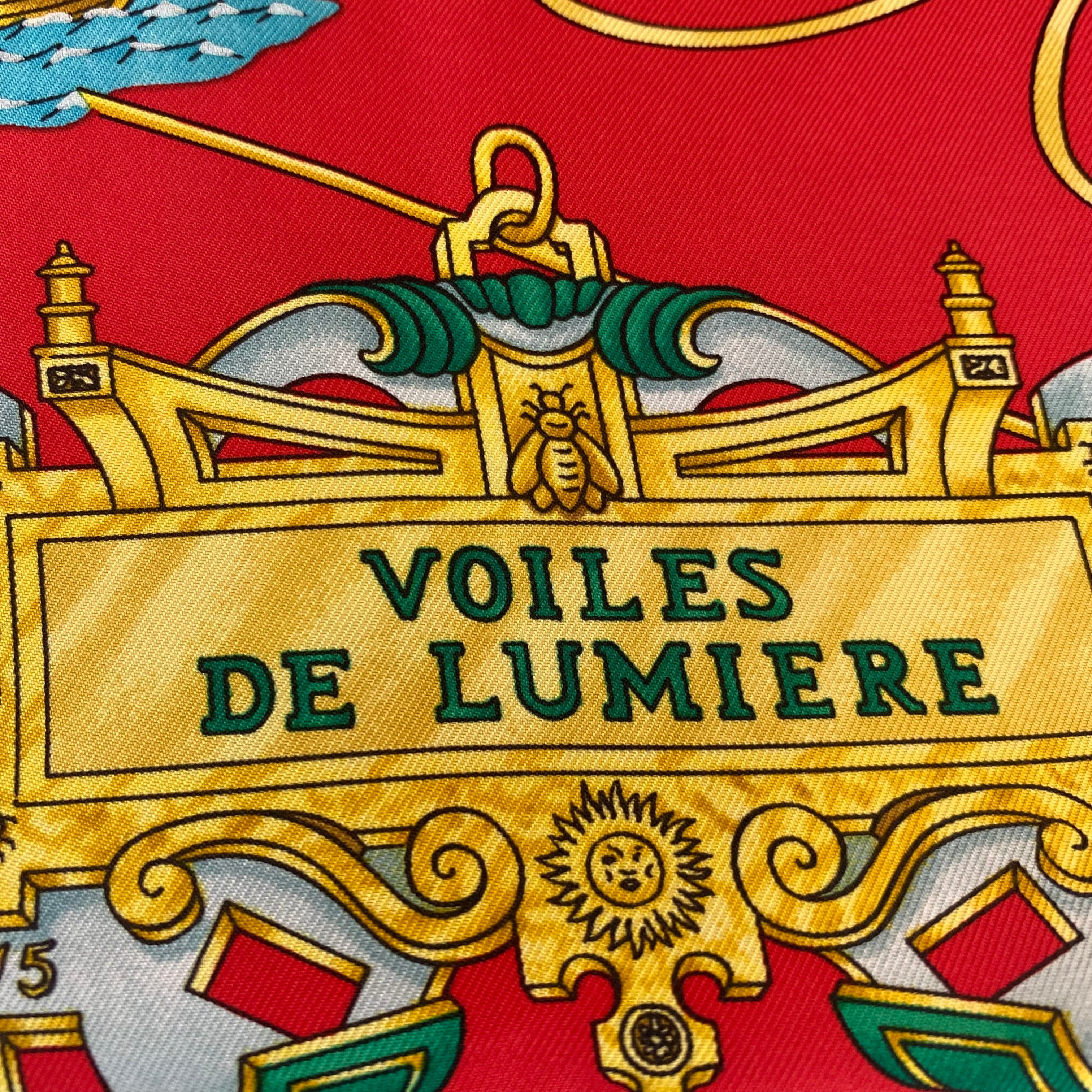 Hermès Voles De Lumiere Silk Scarf