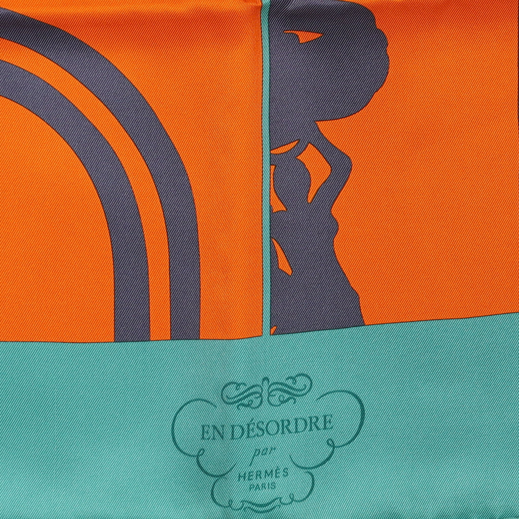 Brand New Boxed Hermès En Désordre Silk Scarf