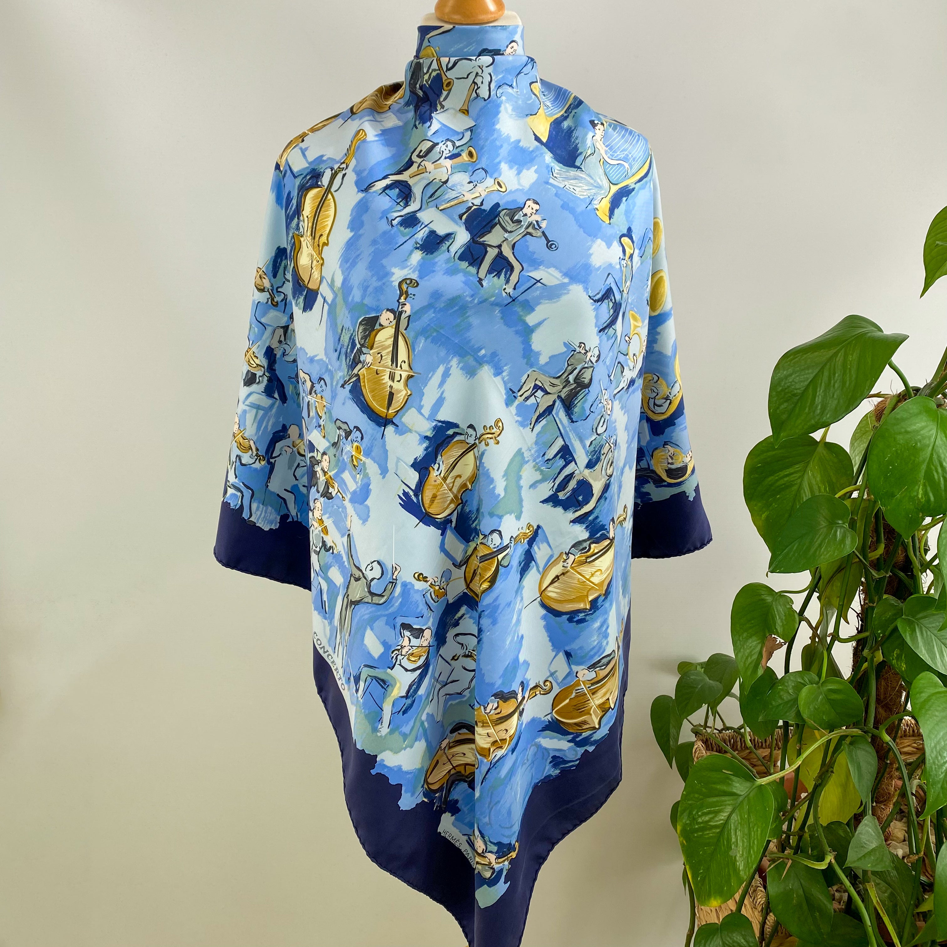 Hermès Concerto Designer Silk Scarf