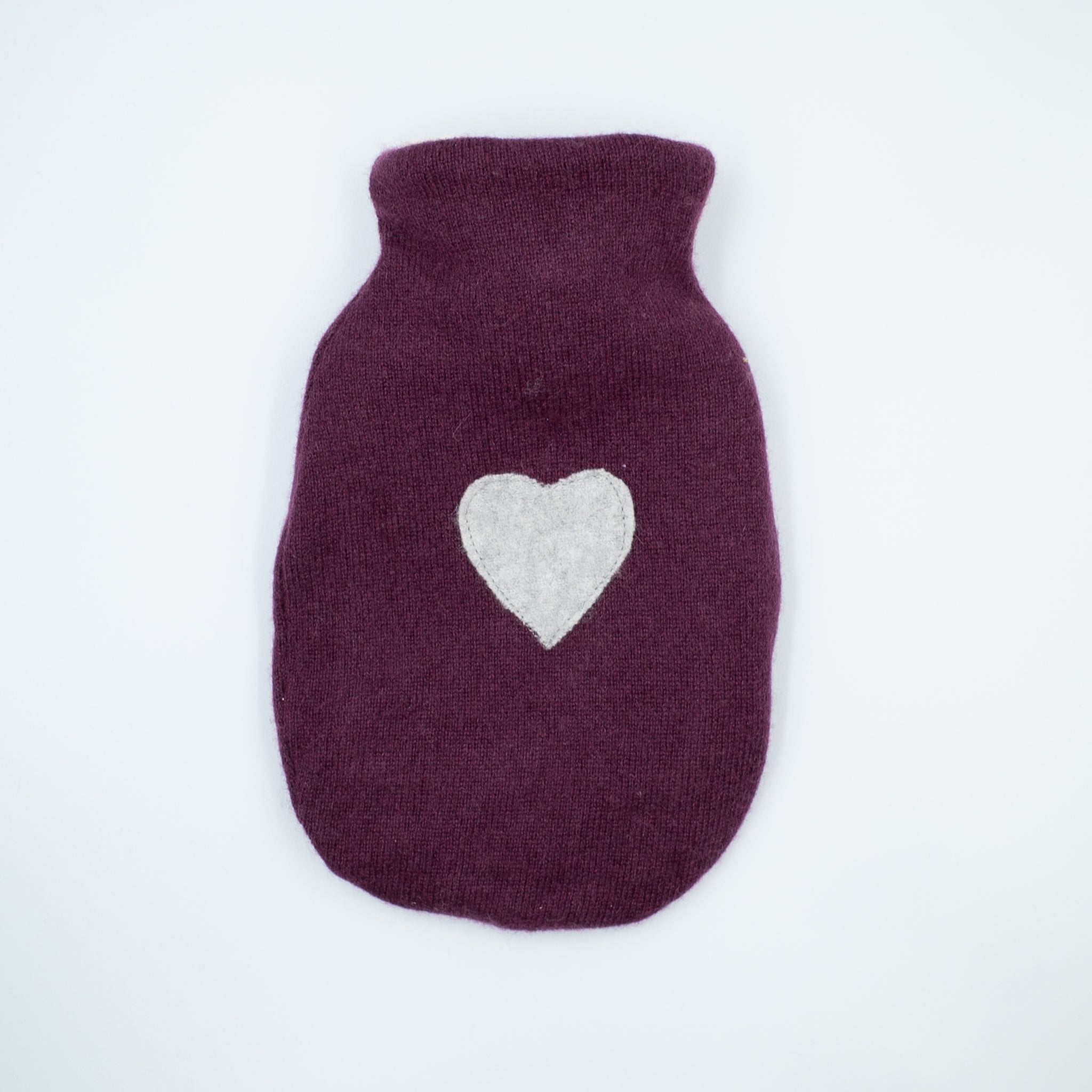 Claret Cashmere Small Hot Water Bottle