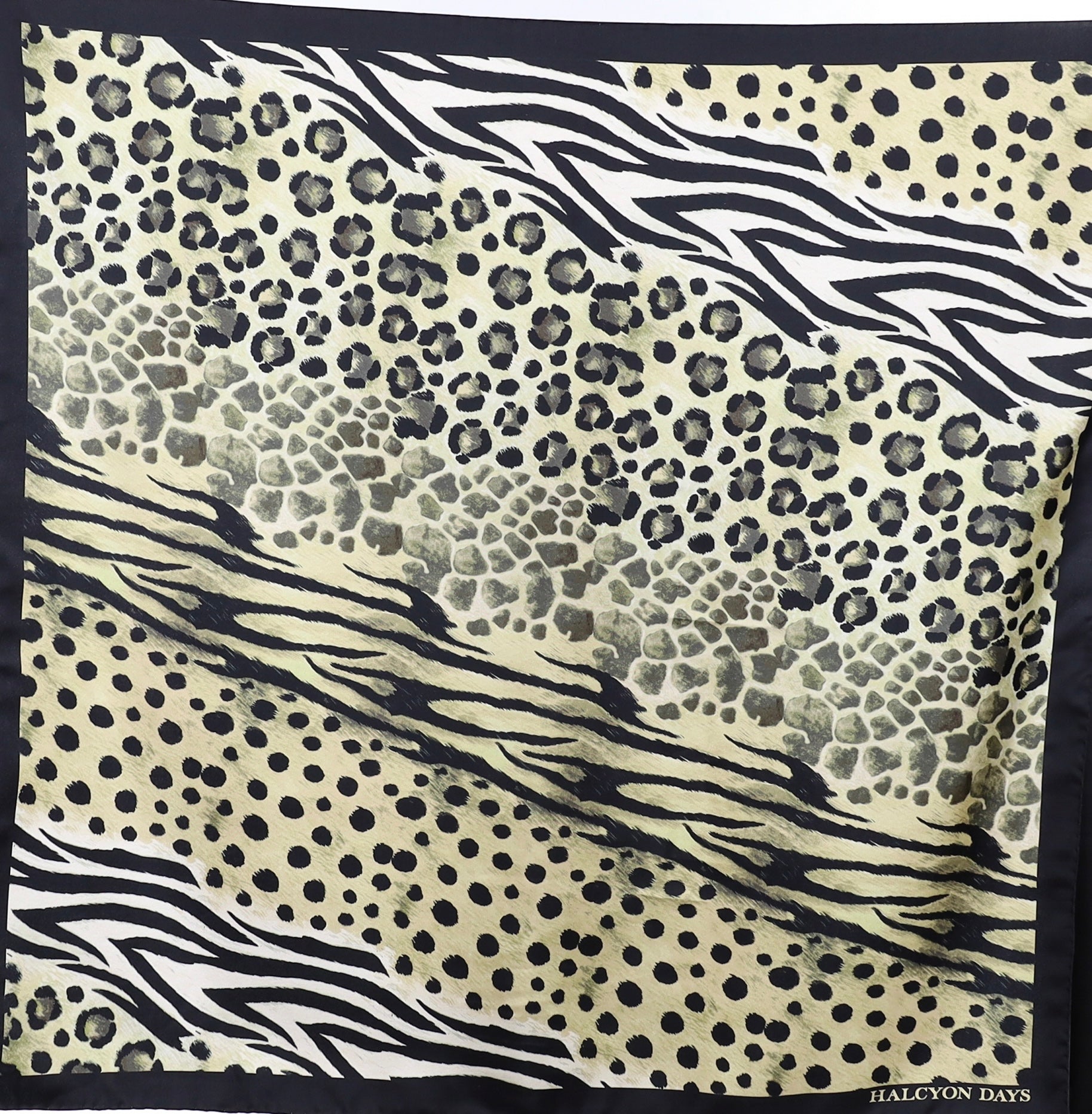 Halcyon Days Animal Print Silk Scarf