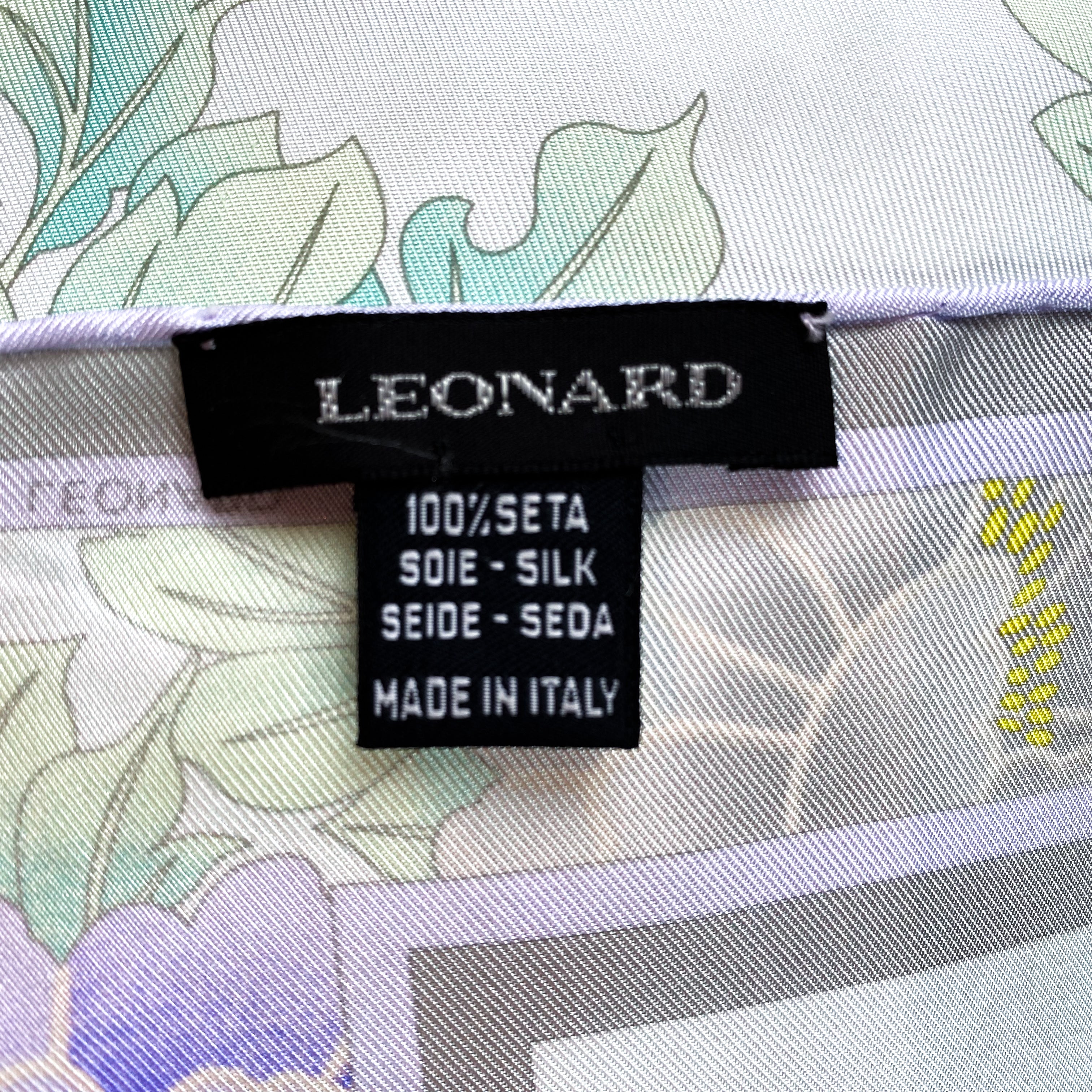 Brand New Leonard Paris Designer Silk Scarf
