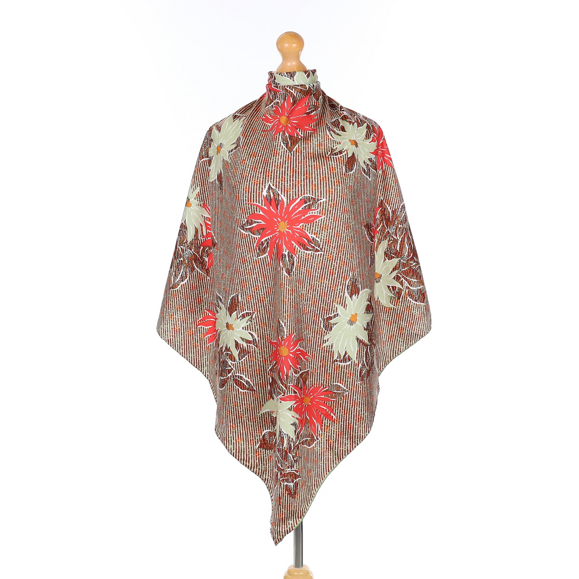 Jean Parel Vintage Floral Silk Scarf