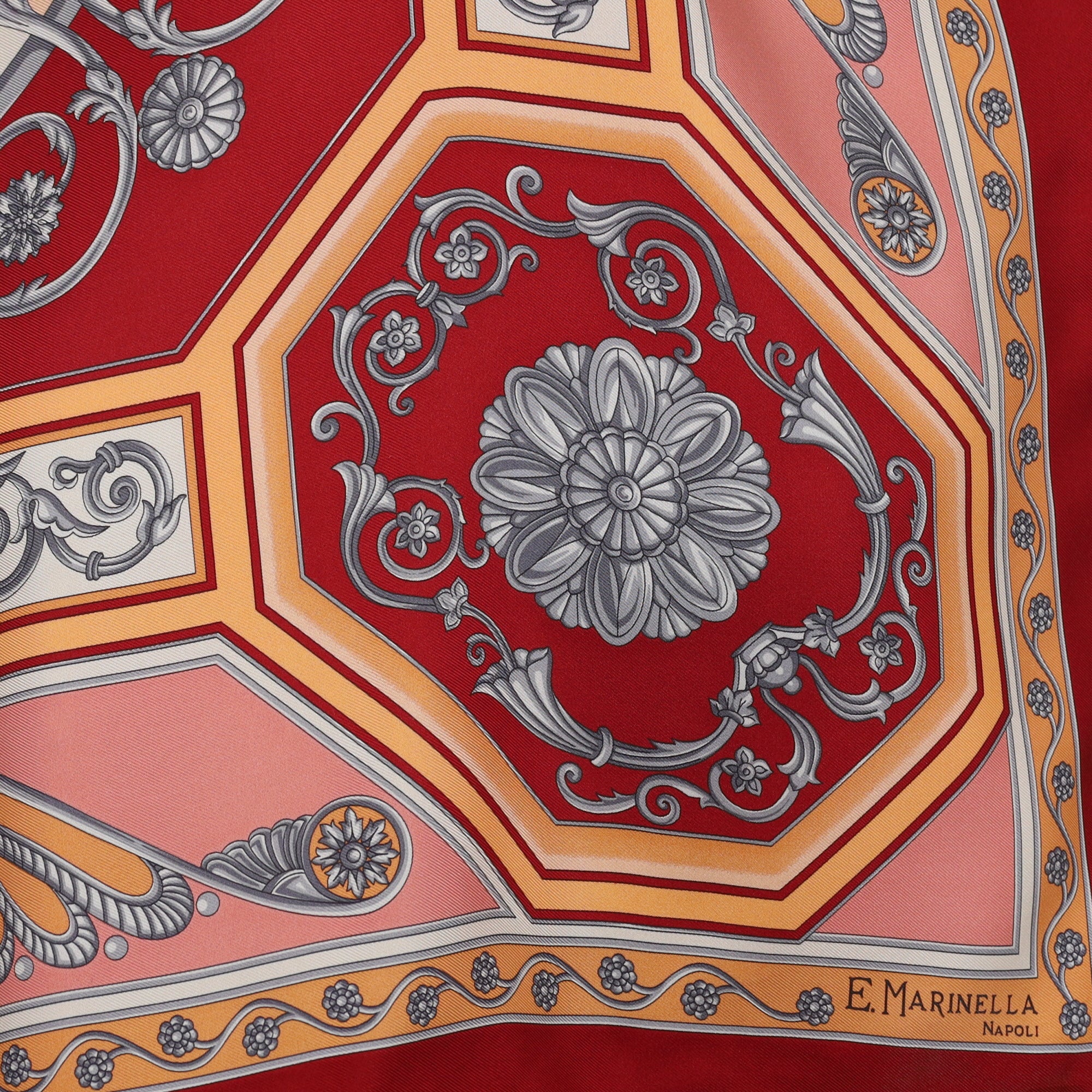 Brand New E.Marinella Designer Silk Scarf