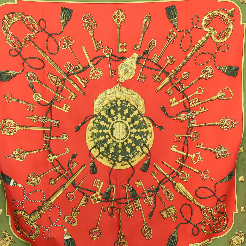 Hermès Les Clefs Silk Scarf