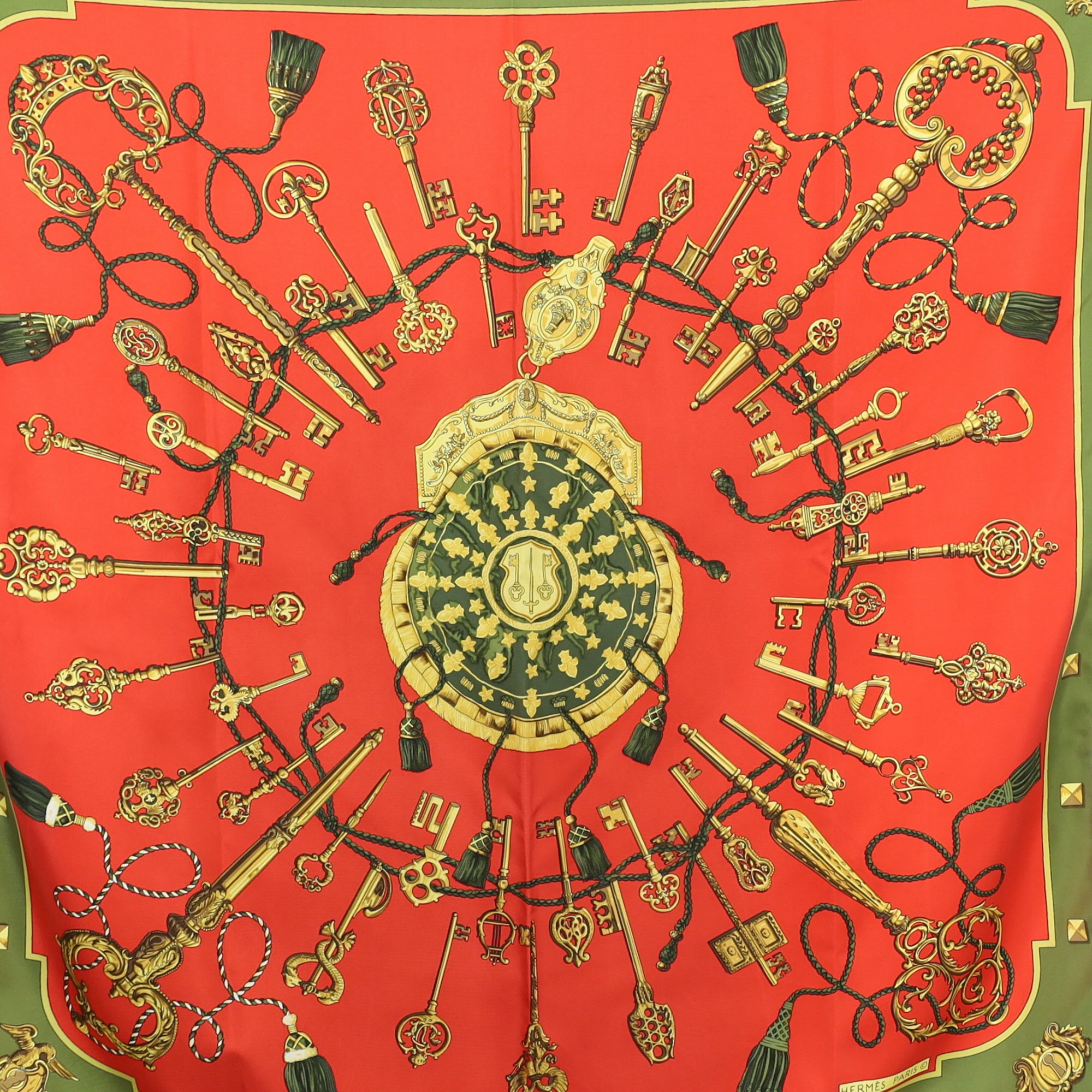 Hermès Les Clefs Silk Scarf
