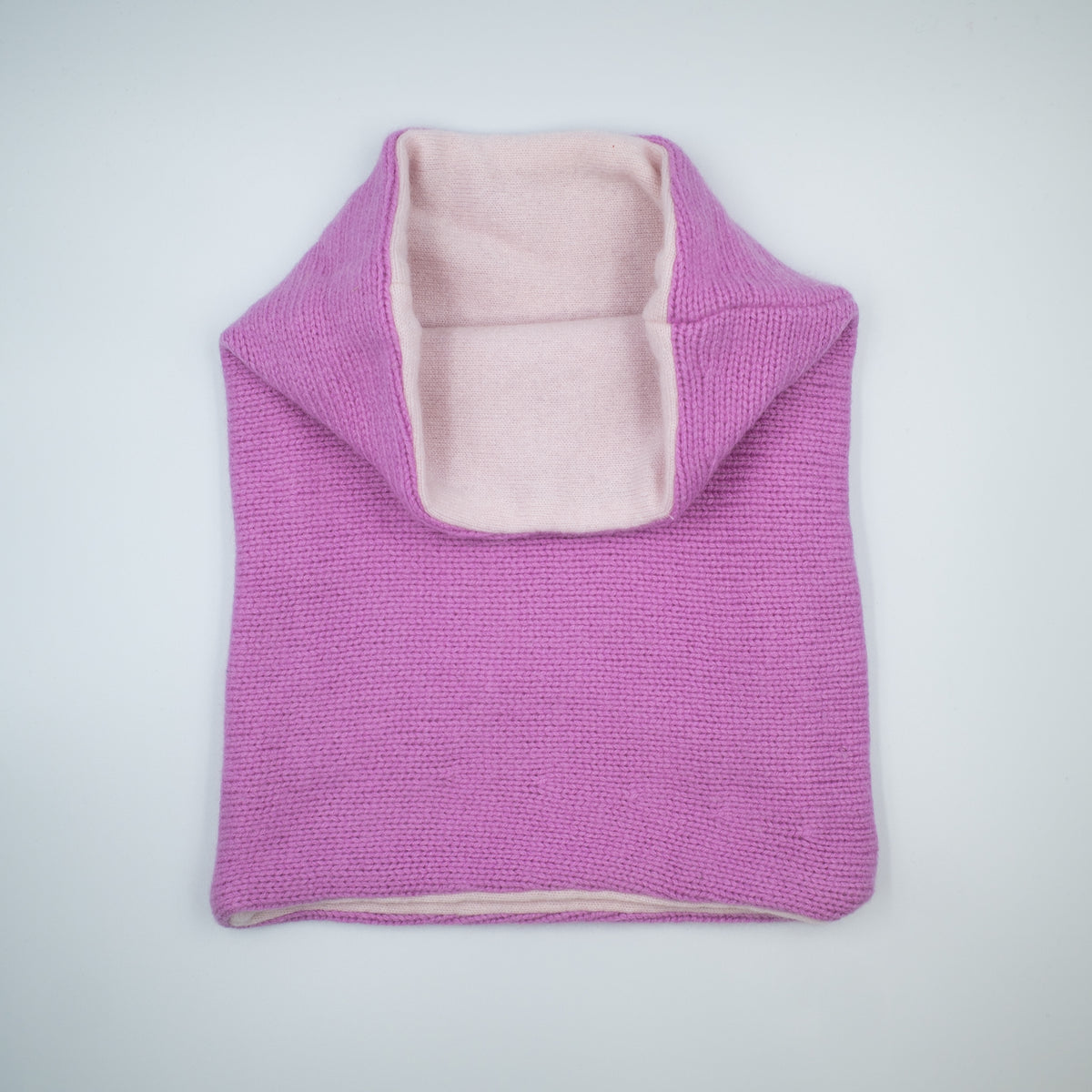 Sugar Mouse Pink Chunky and Ice Pink Luxury Double Layered Snood