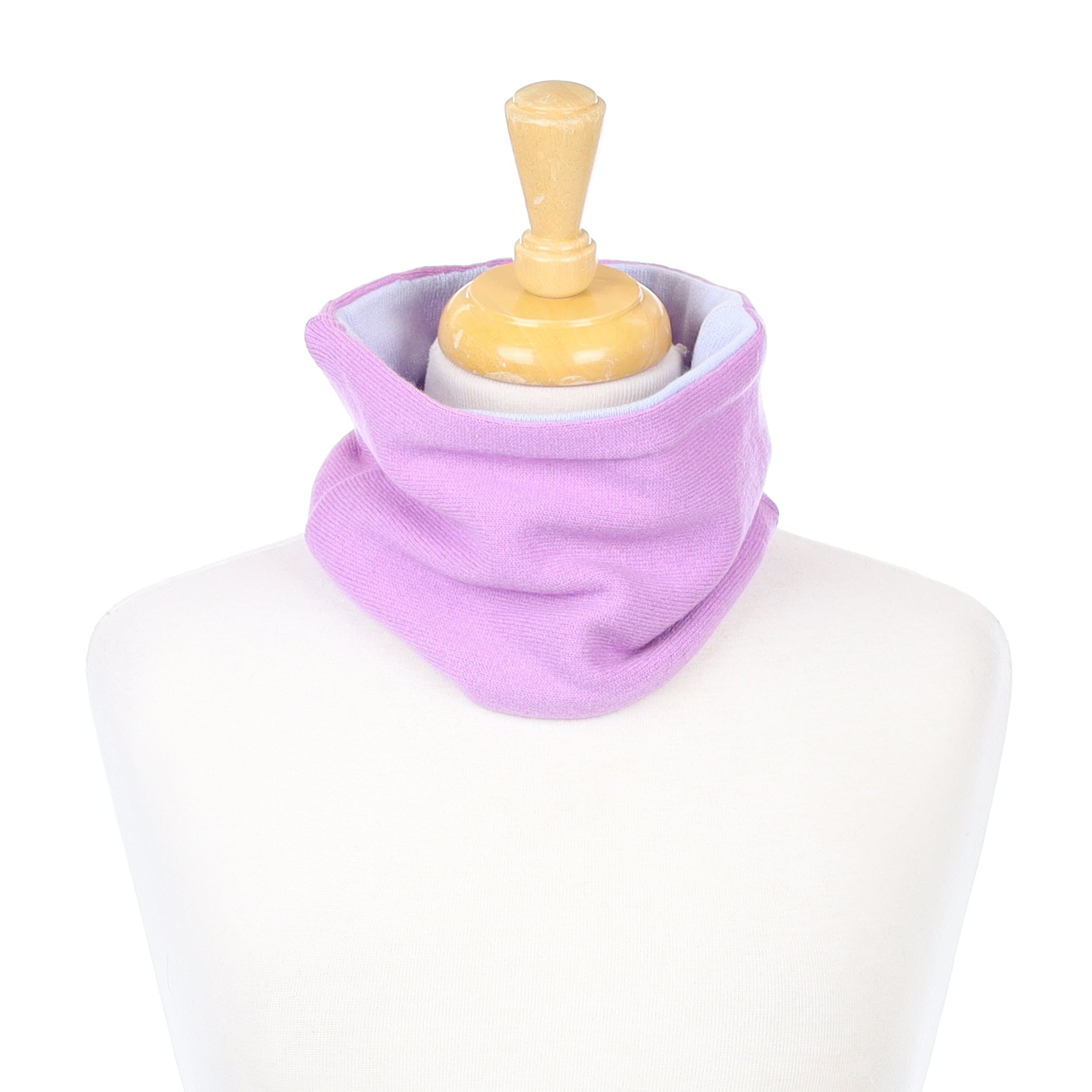 Lavender Purple and Sky Blue Neck Warmer