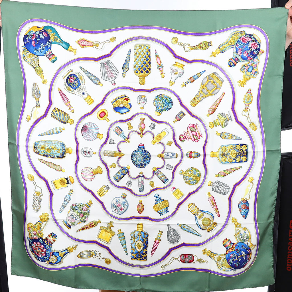 Hermès Qu’ Importe le Flacon Silk Scarf