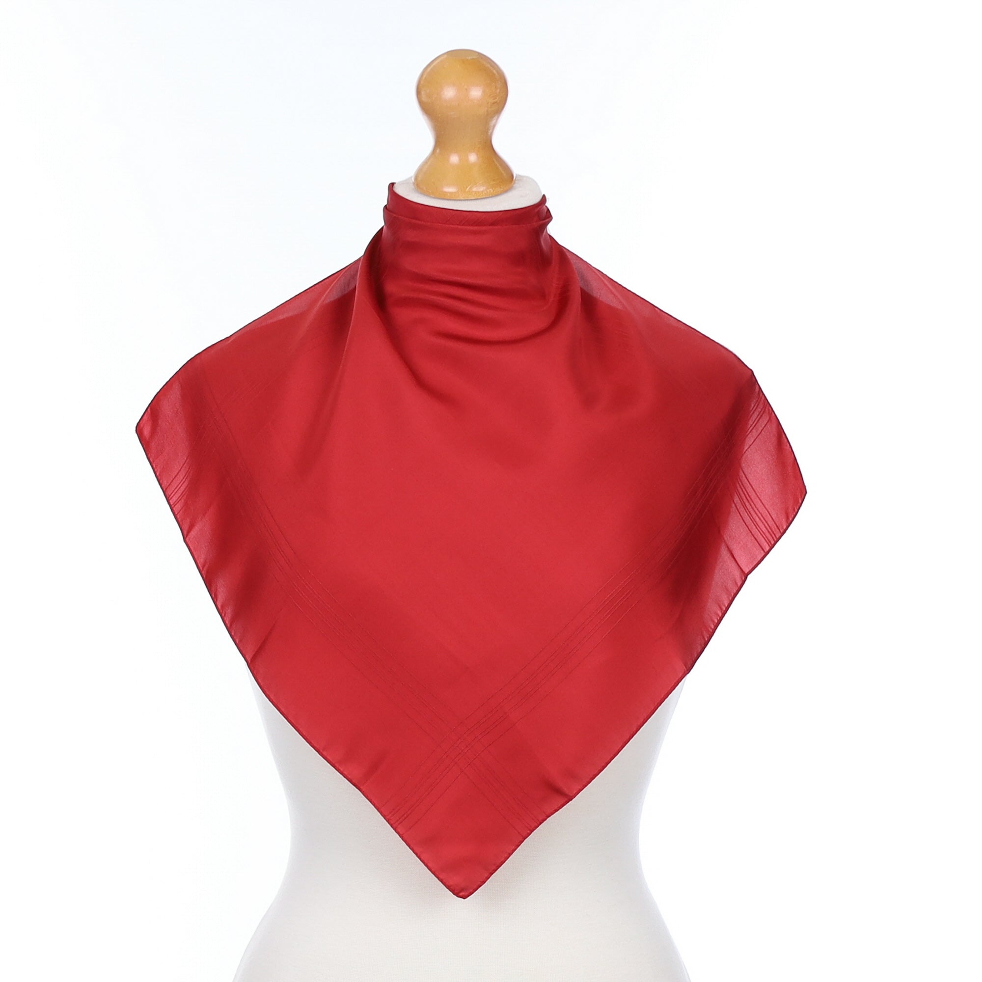 Brandz New Spanish Red Silk Pocket Square