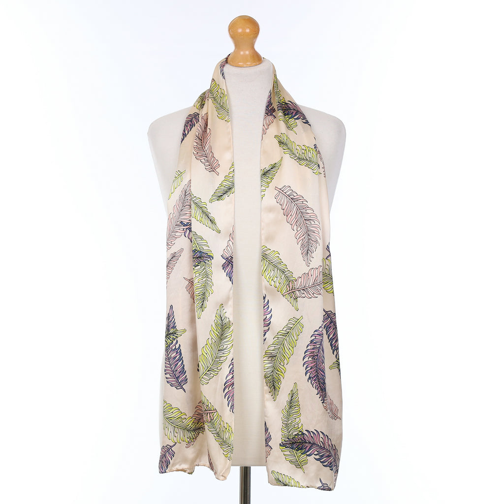 Charlotte Sparre Pink Ferns Silk Scarf