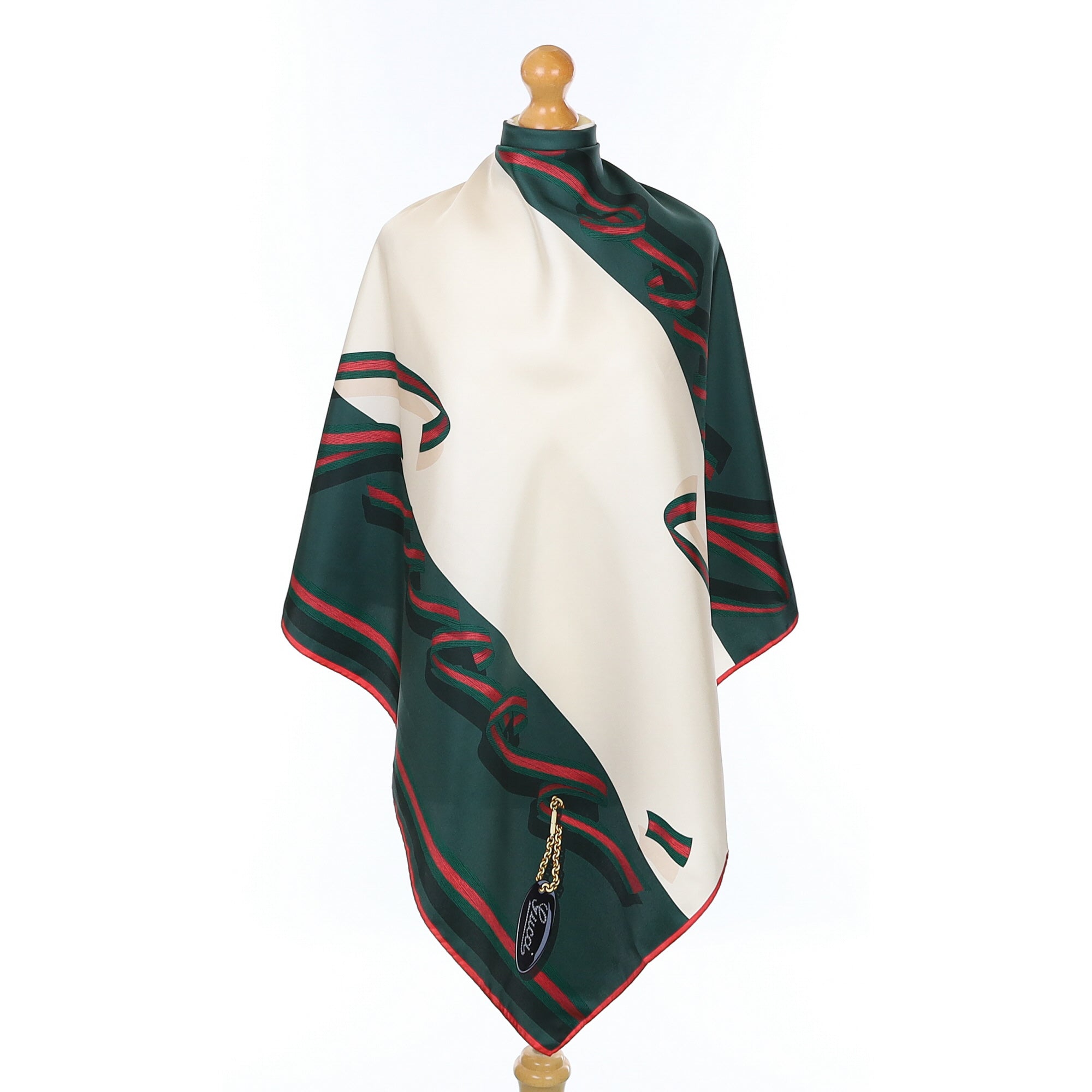 Brand New Gucci Striped Silk Scarf