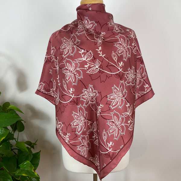 Beckford Floral Vintage Silk Scarf