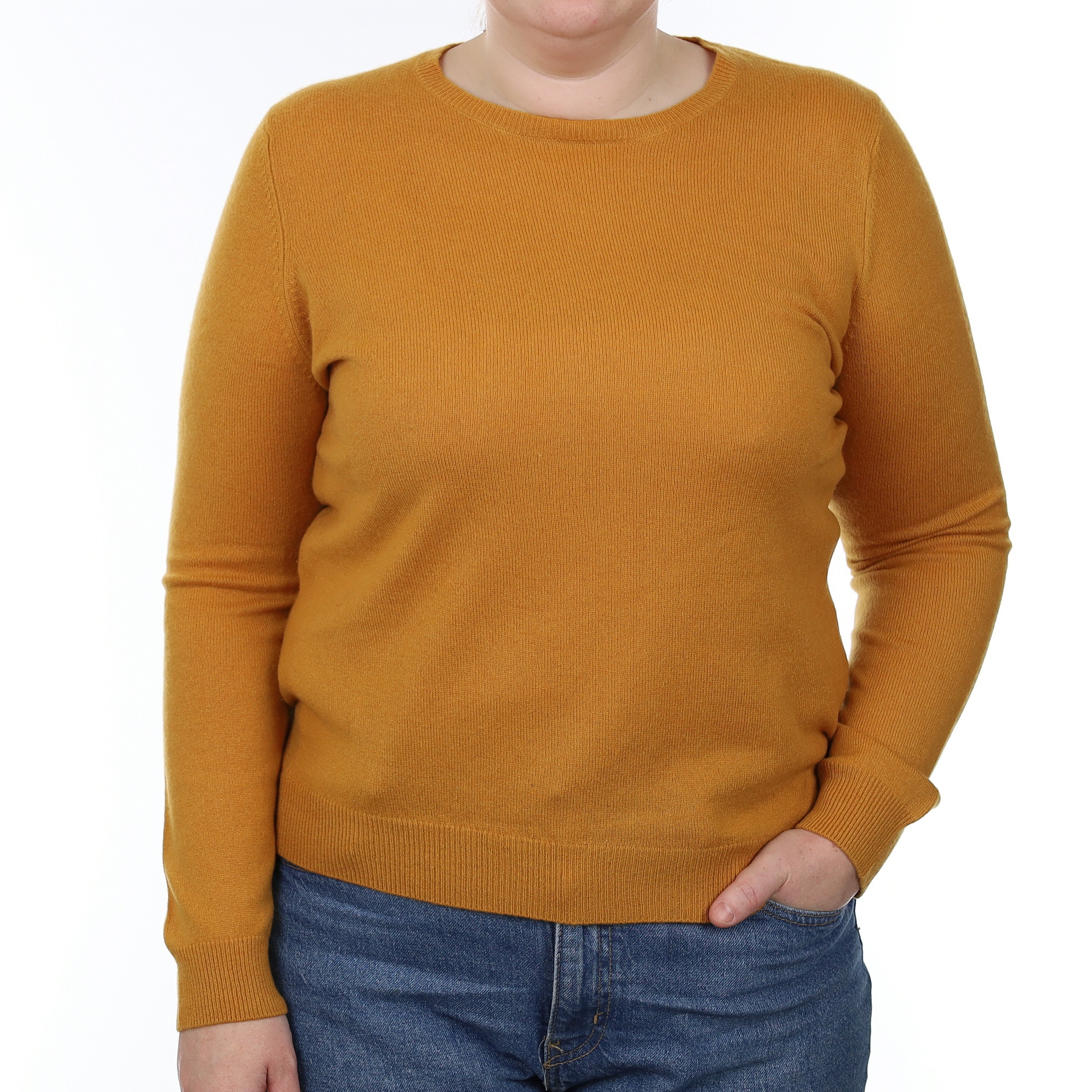Marmalade Orange Cashmere Crew Neck Jumper Large