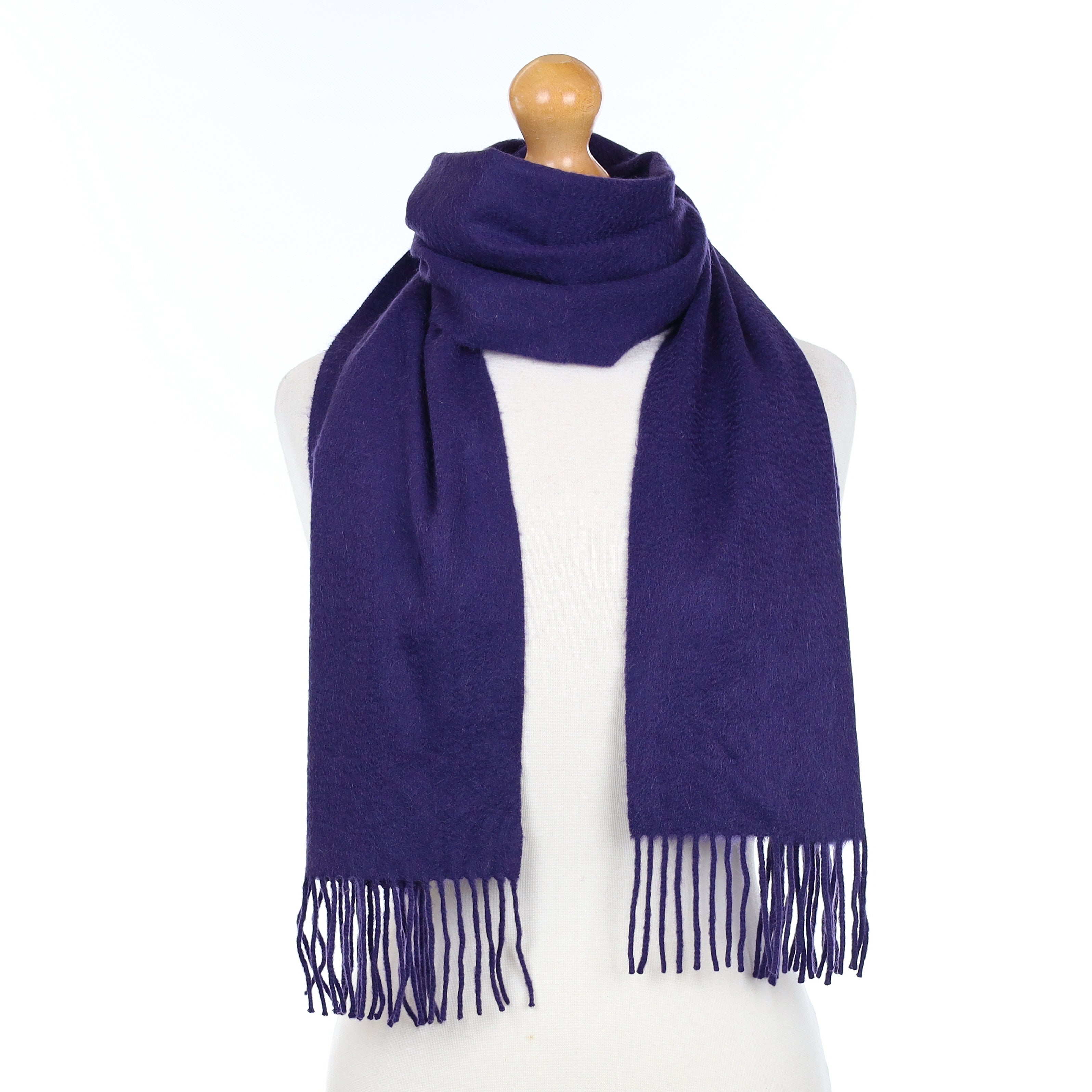 Marc Jacob’s Shadow Purple Cashmere Woven Scarf