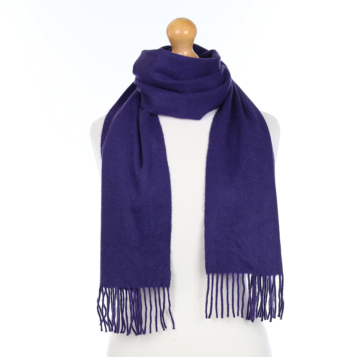Marc Jacob’s Shadow Purple Cashmere Woven Scarf