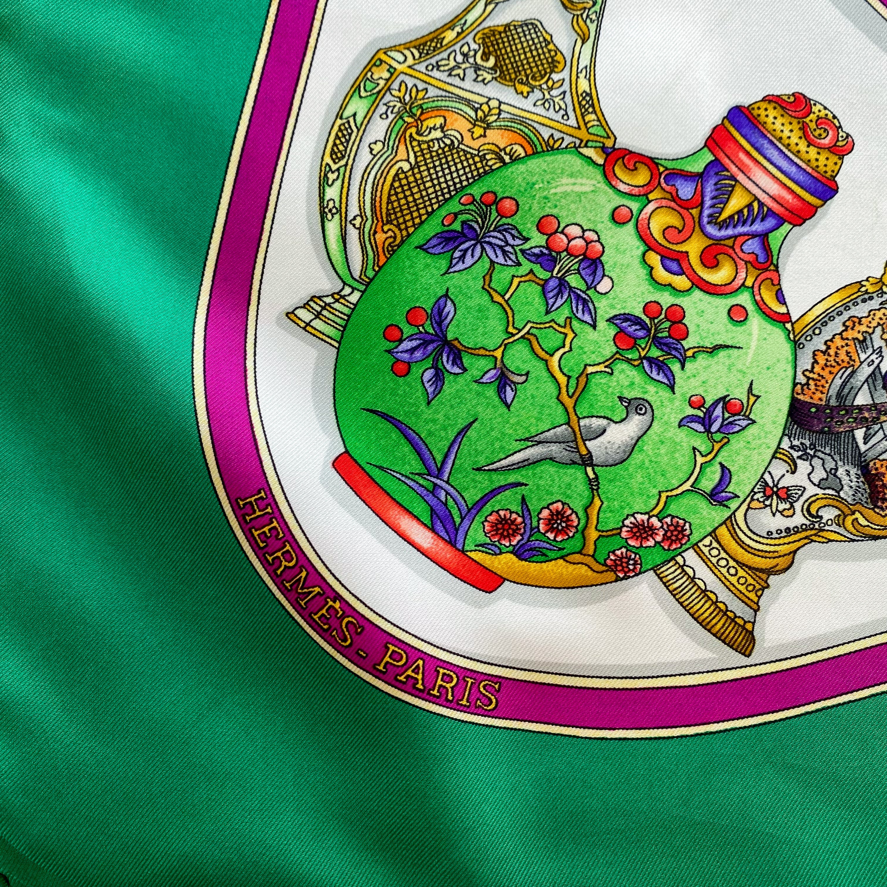 Hermès Qu’ Importe le Flacon Vintage Silk Scarf